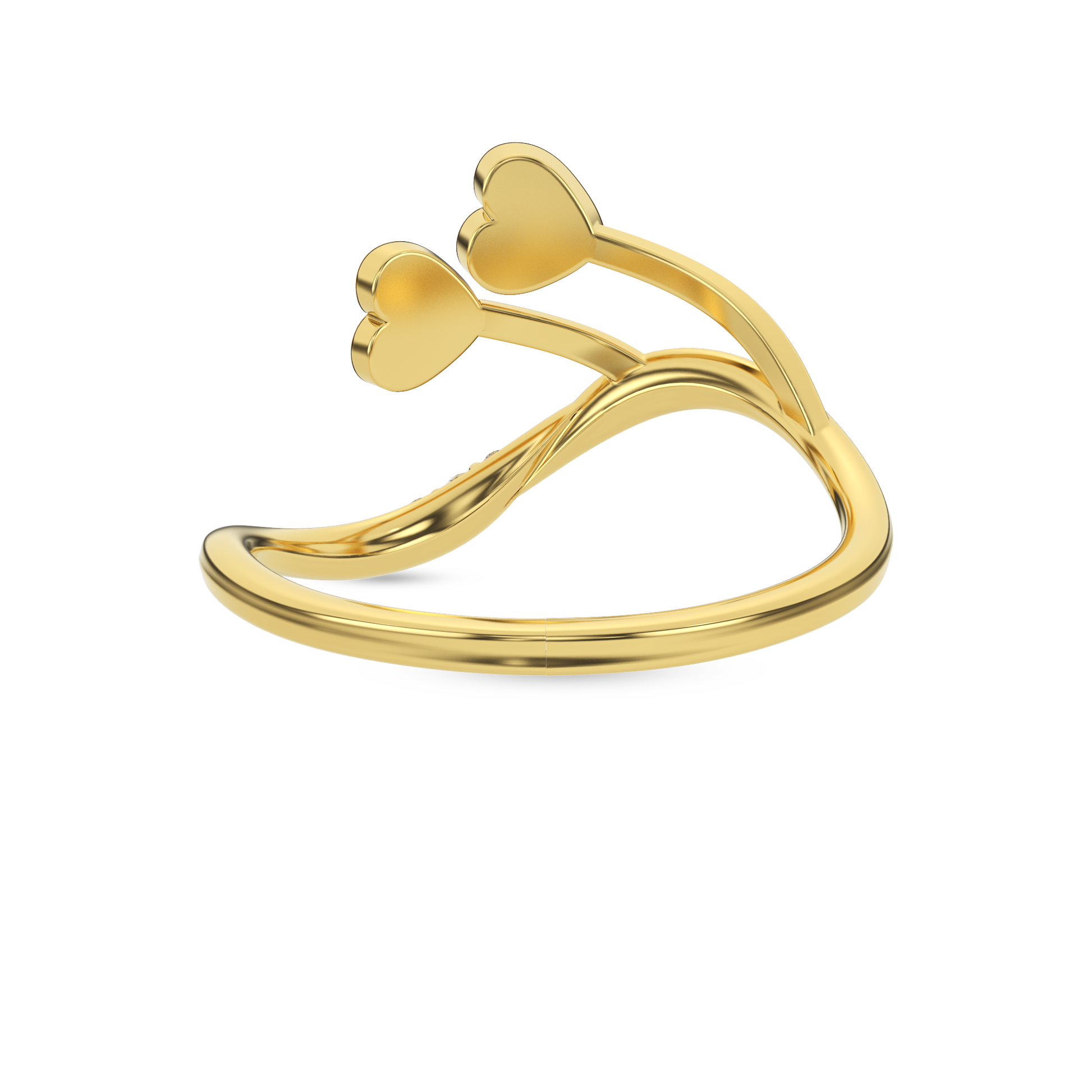 14 Kt Yellow Gold Diamond Ring