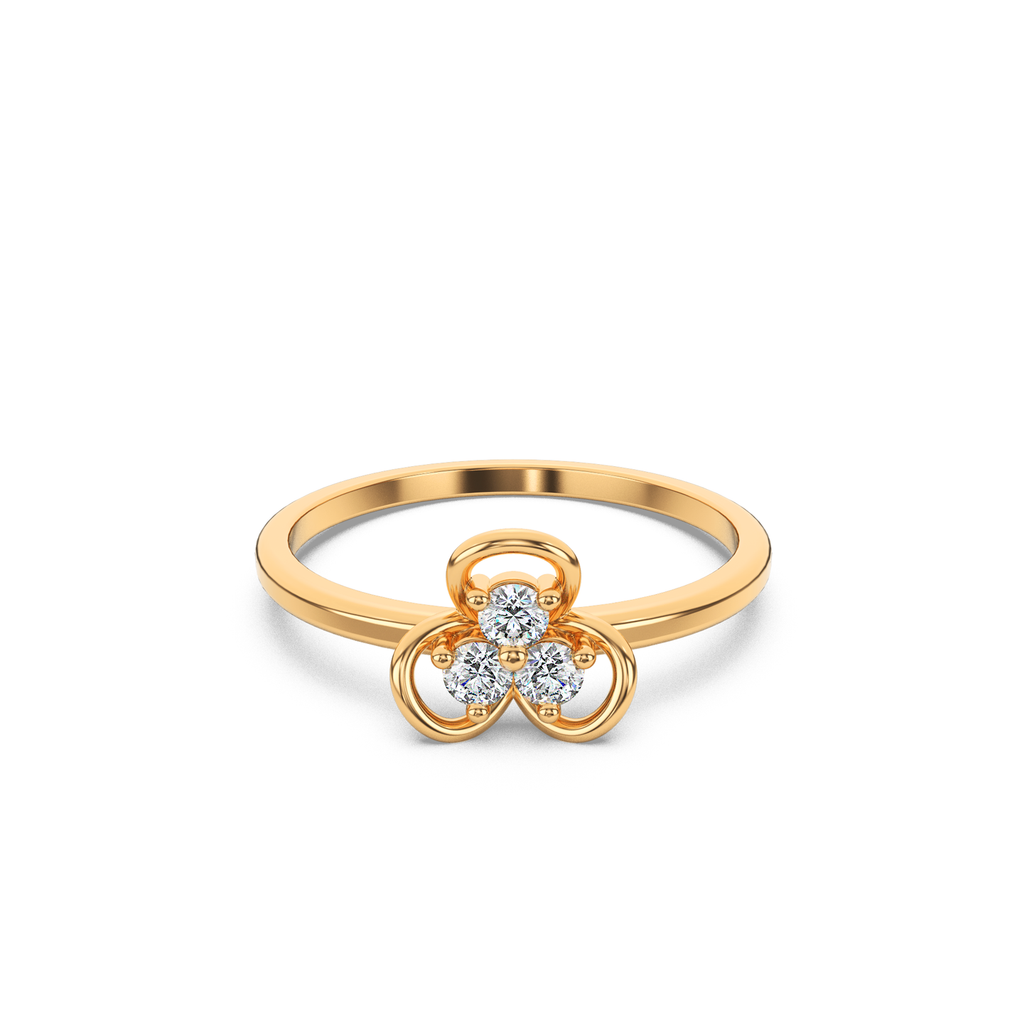 Radiant Harmony Diamond Ring