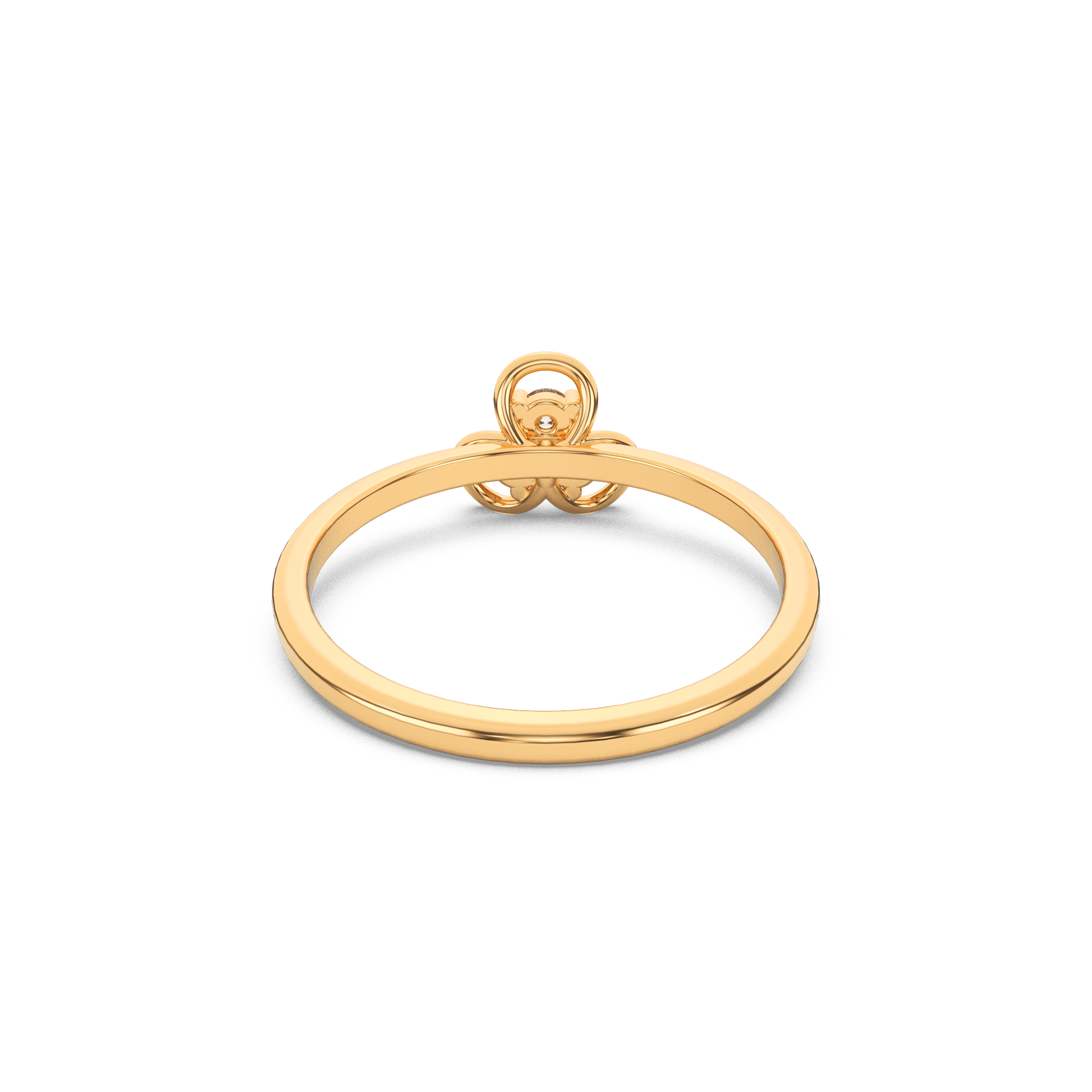 14 Kt Yellow Gold Diamond Ring