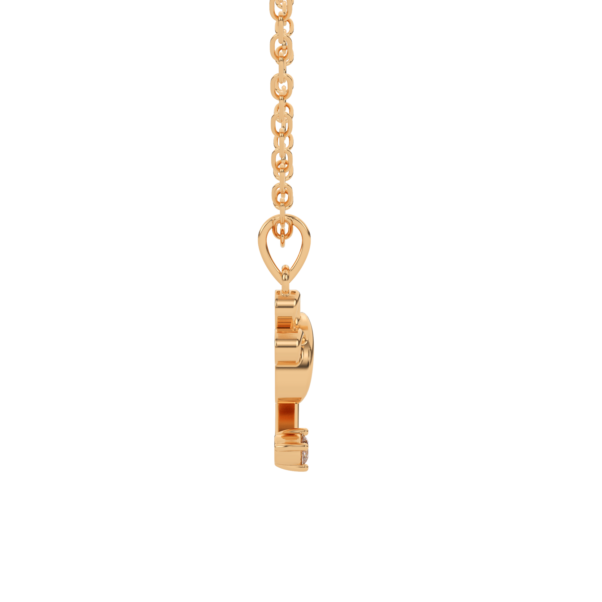 14 Kt Yellow Gold Diamond Charms & Pendants