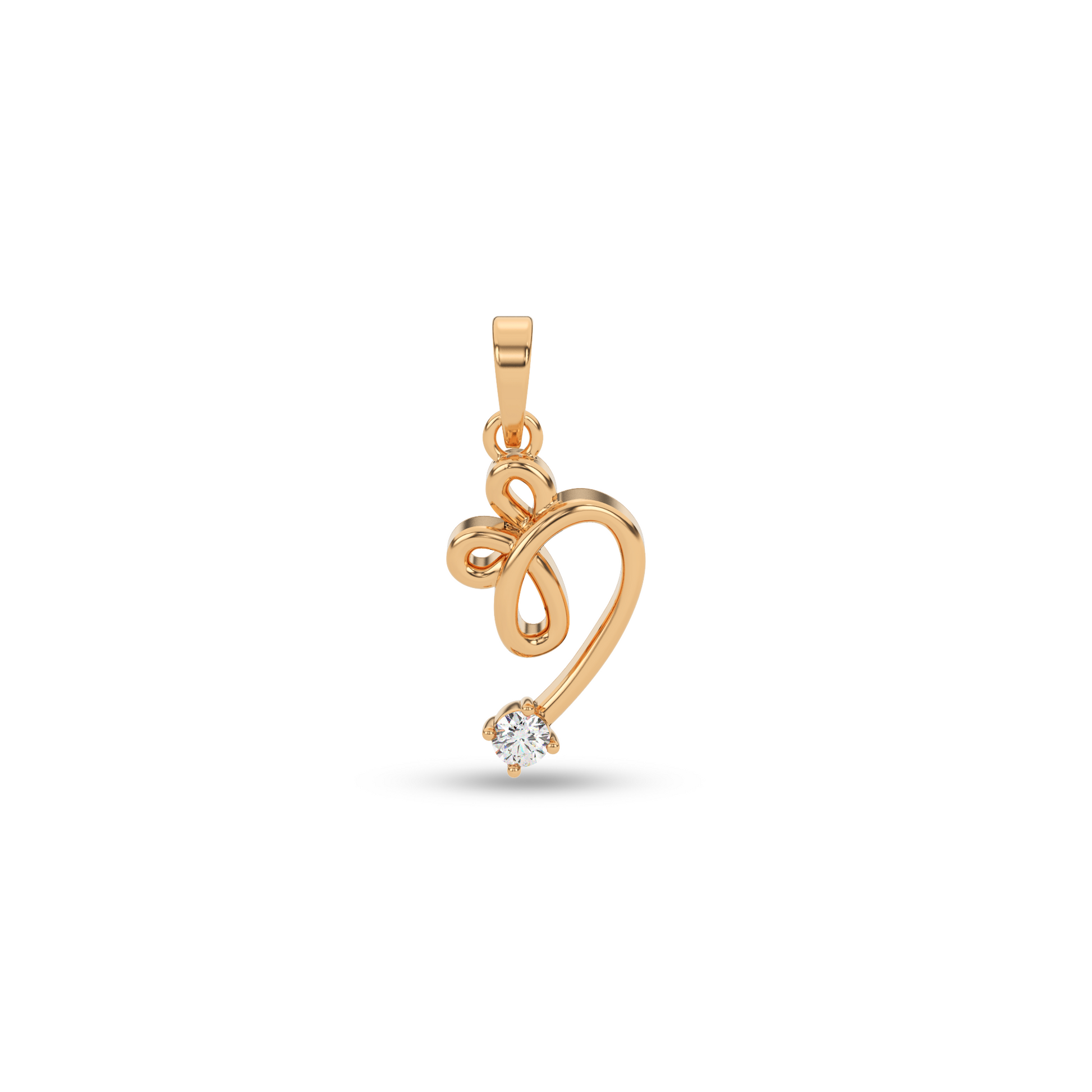 14 Kt Yellow Gold Diamond Charms & Pendants