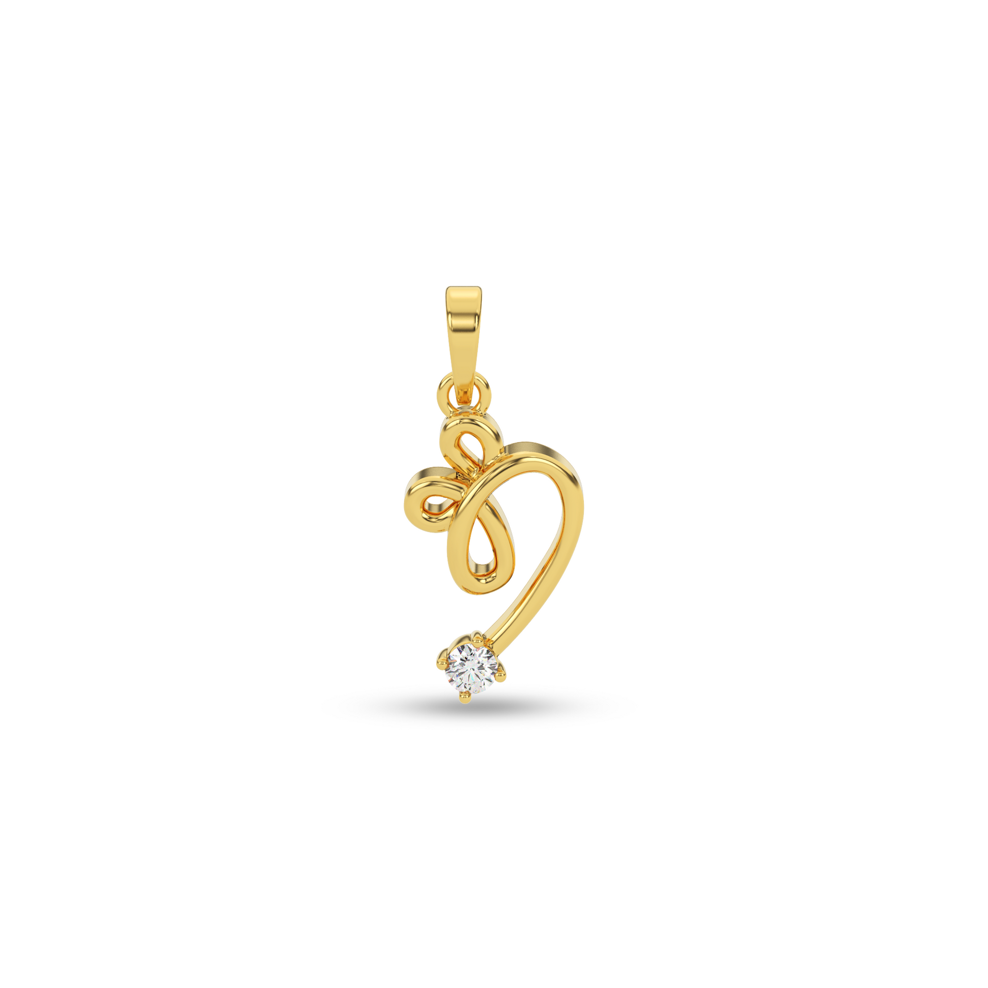 14 Kt Yellow Gold Diamond Charms & Pendants