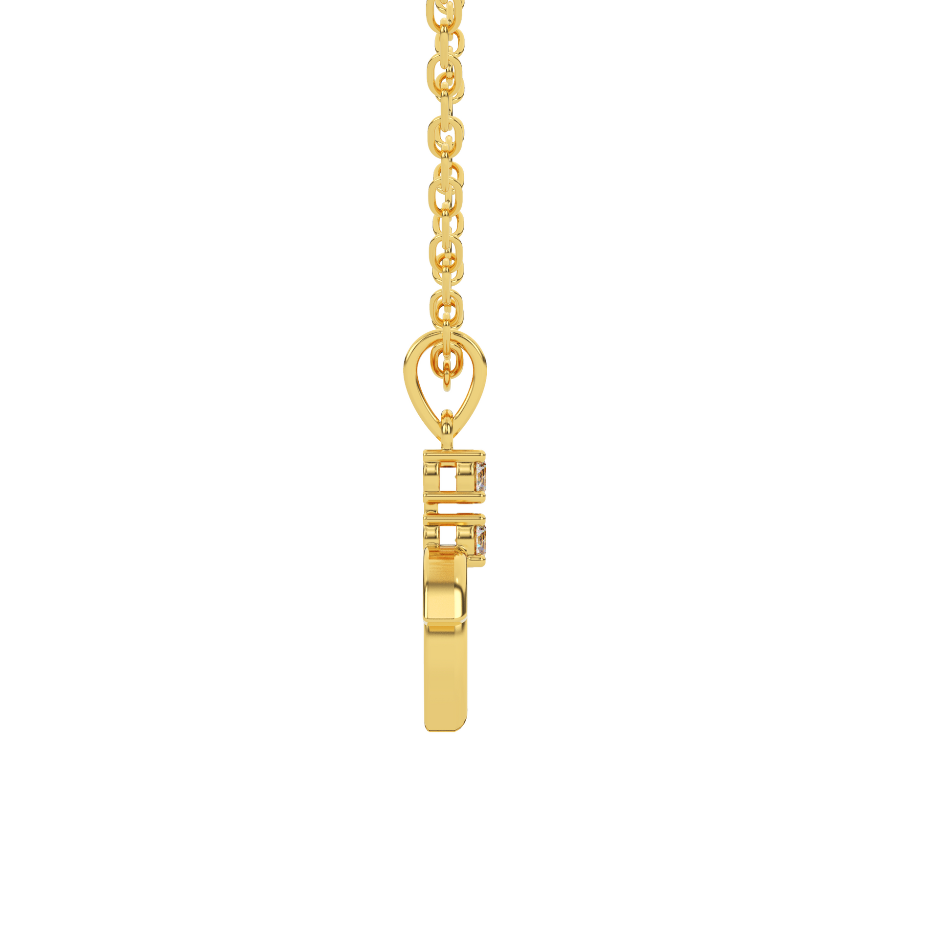 14 Kt Yellow Gold Diamond Charms & Pendants