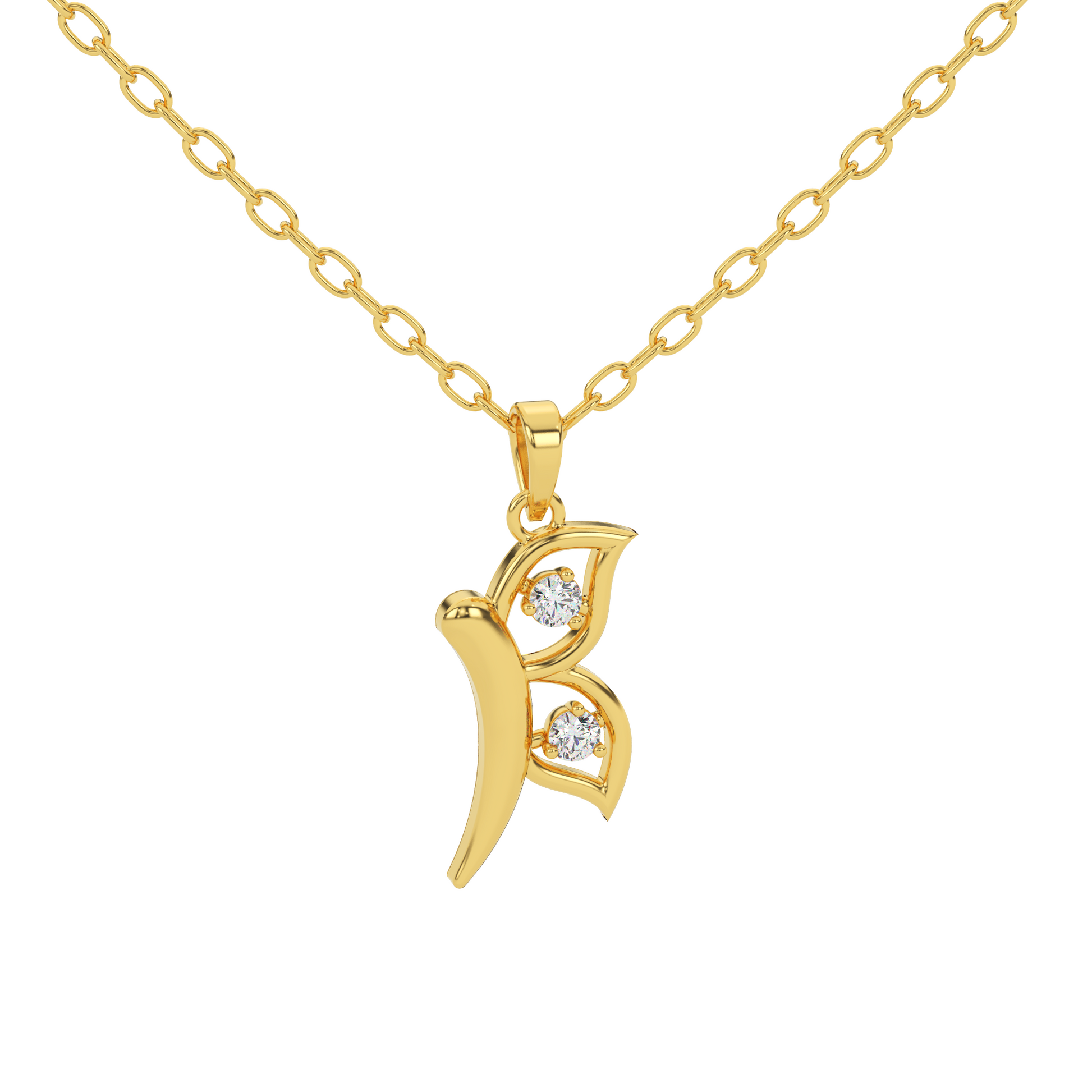 14 Kt Yellow Gold Diamond Charms & Pendants