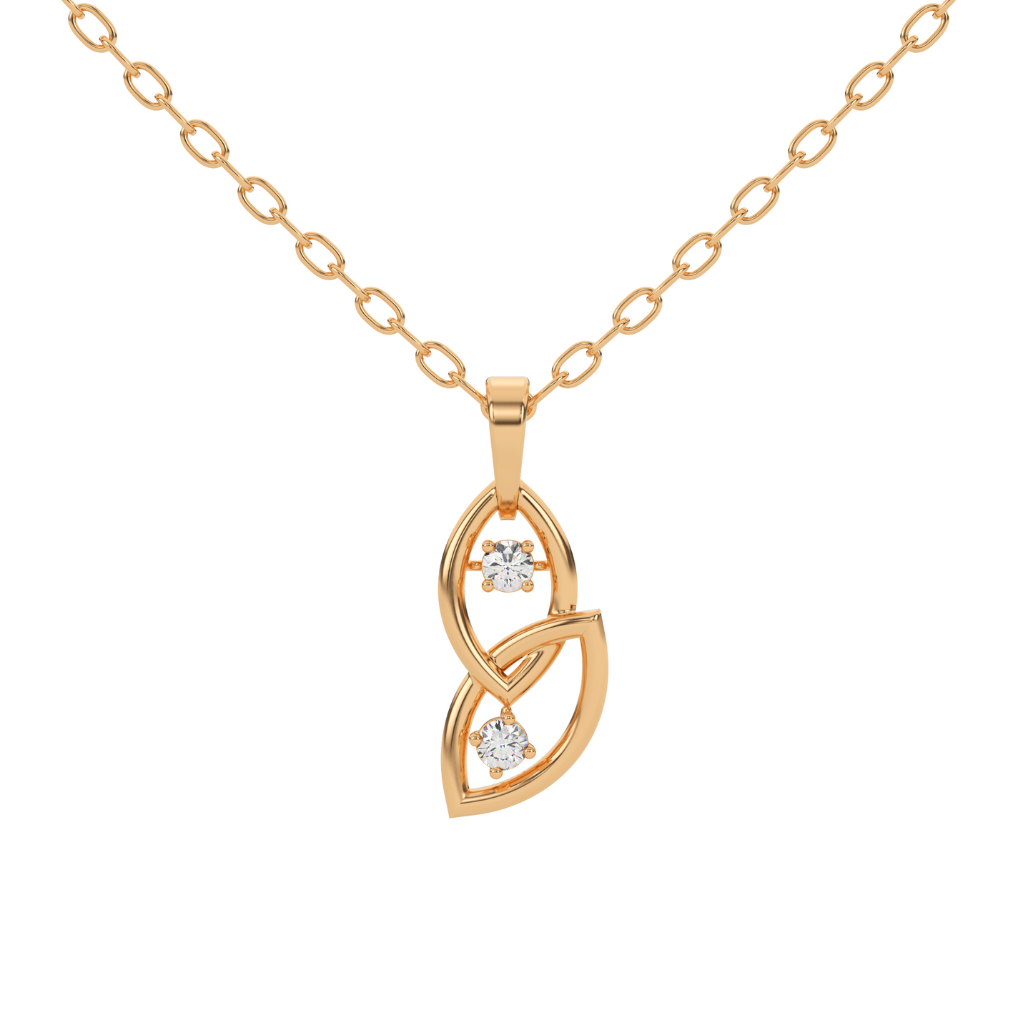 Radiant Whisper Natural Diamond Pendant
