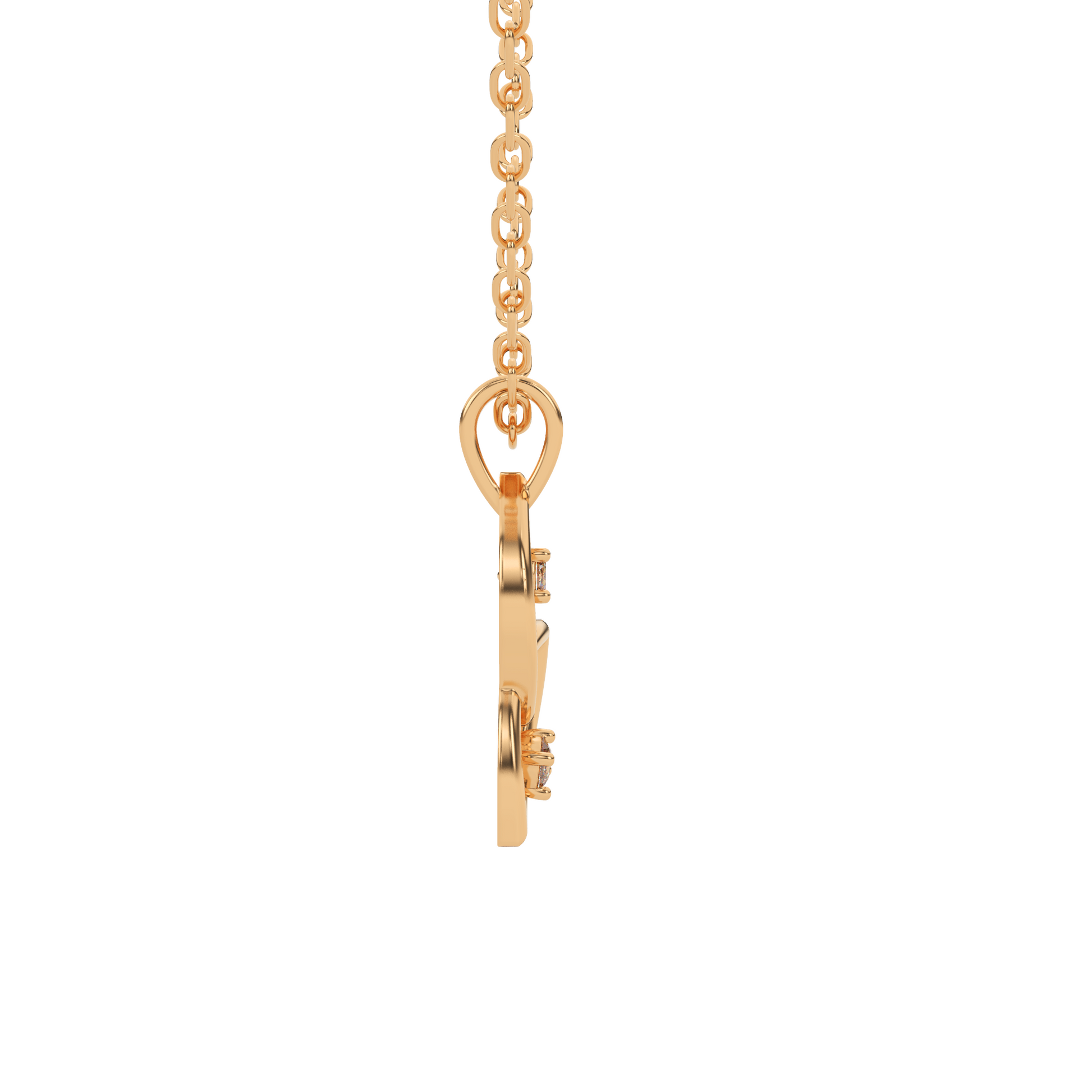 14 Kt Yellow Gold Diamond Charms & Pendants