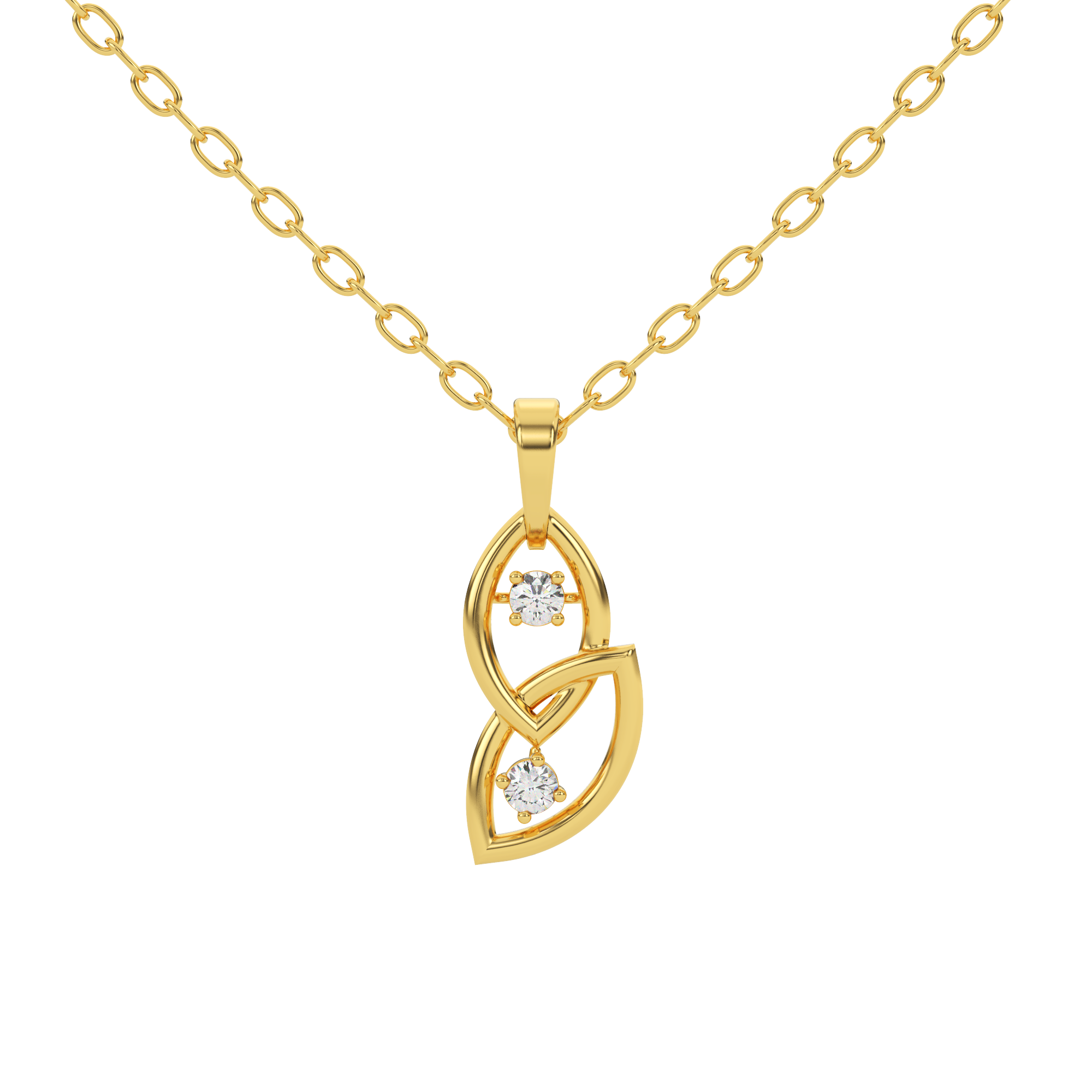 Radiant Whisper Natural Diamond Pendant