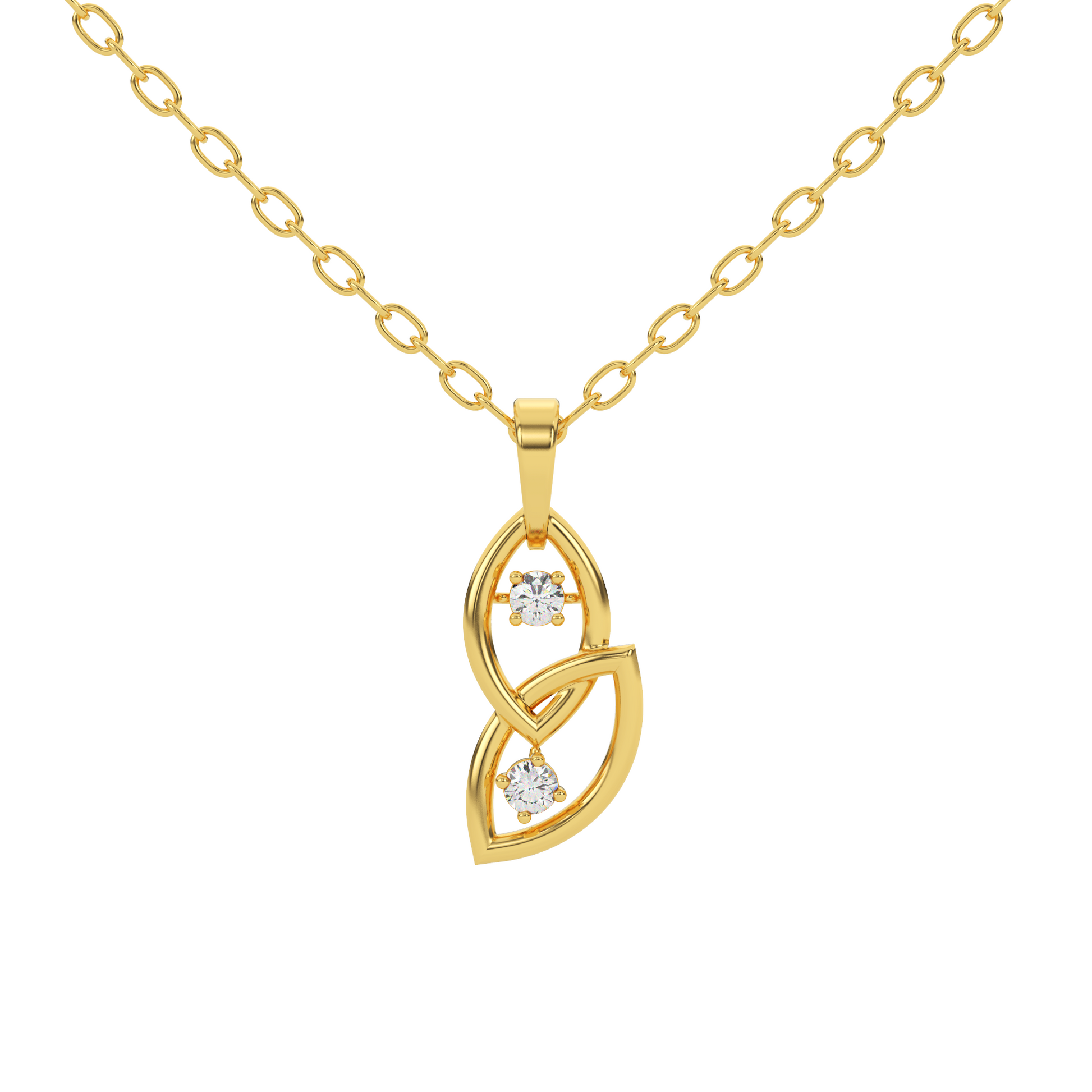 14 Kt Yellow Gold Diamond Charms & Pendants