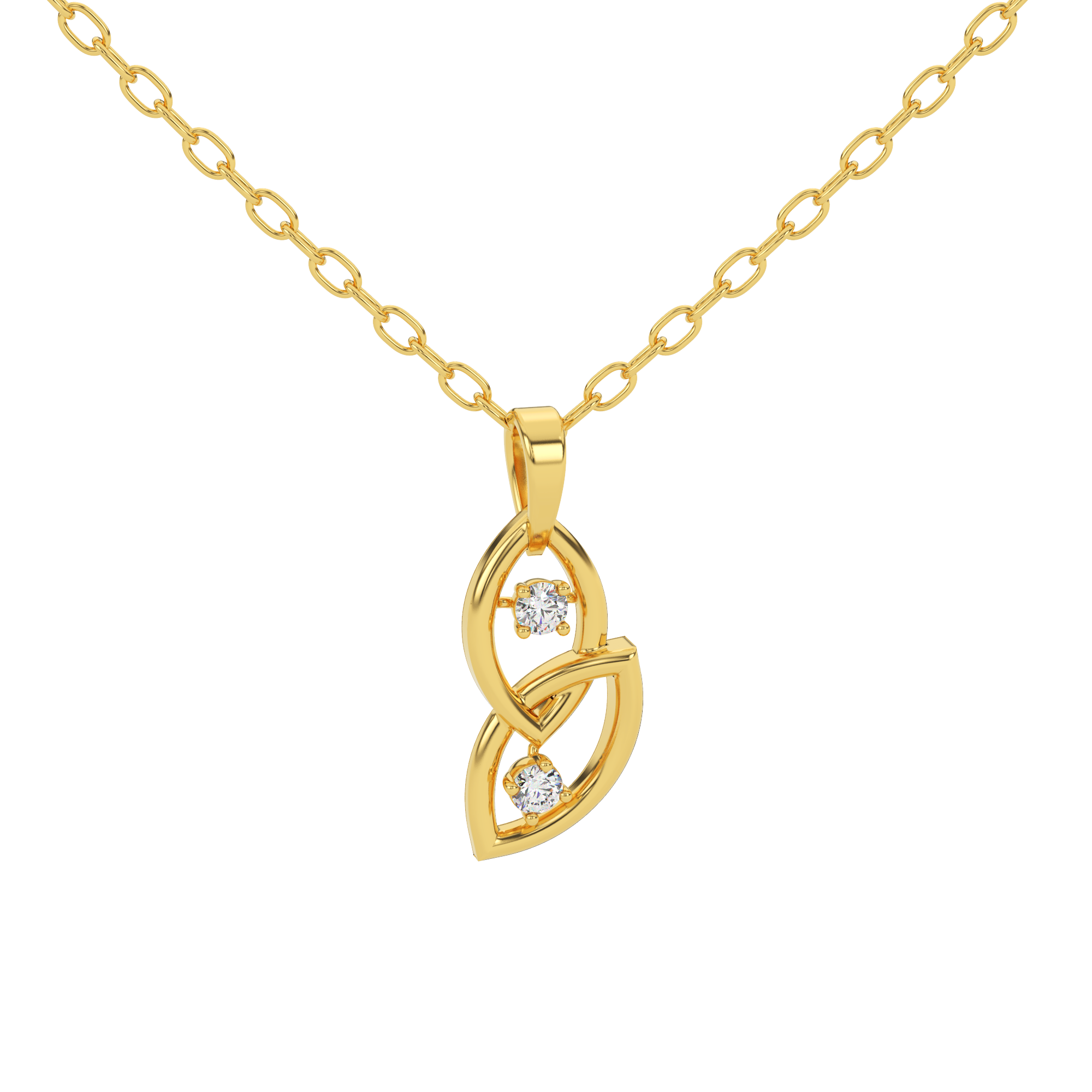 Radiant Whisper Natural Diamond Pendant