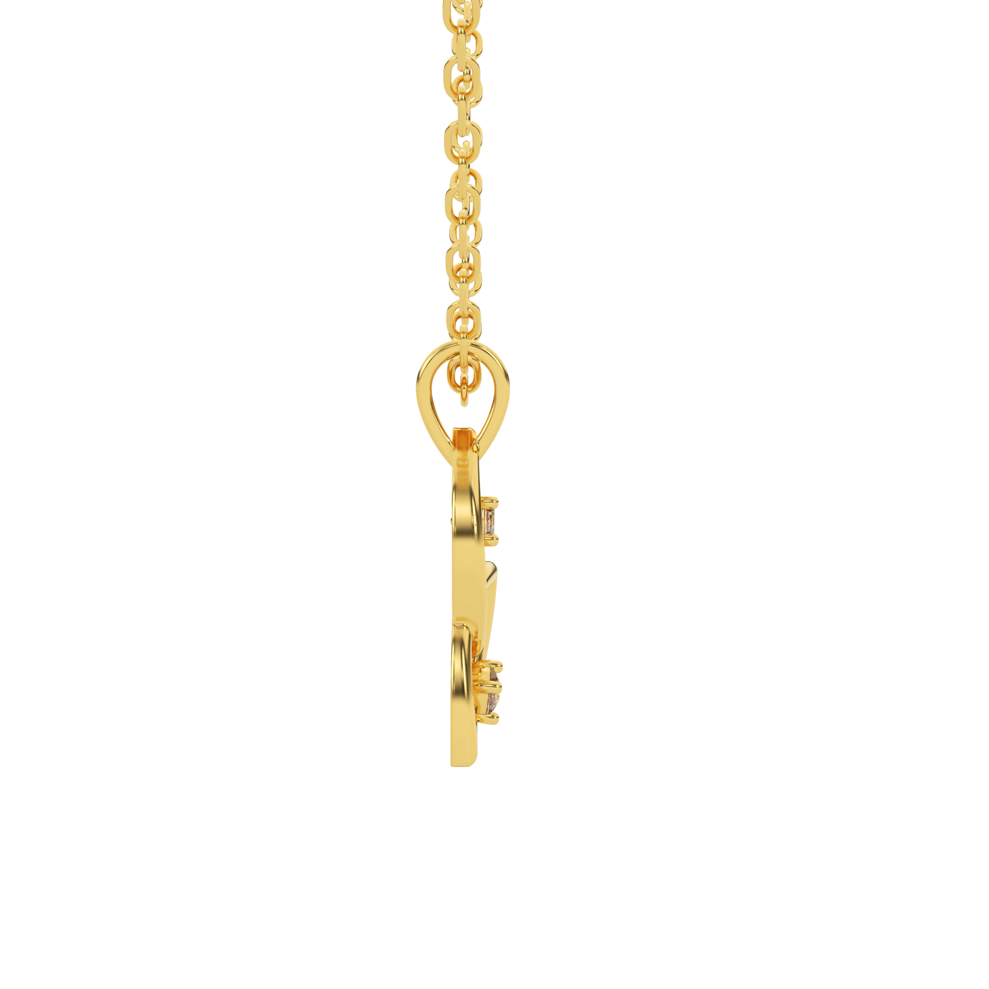 14 Kt Yellow Gold Diamond Charms & Pendants