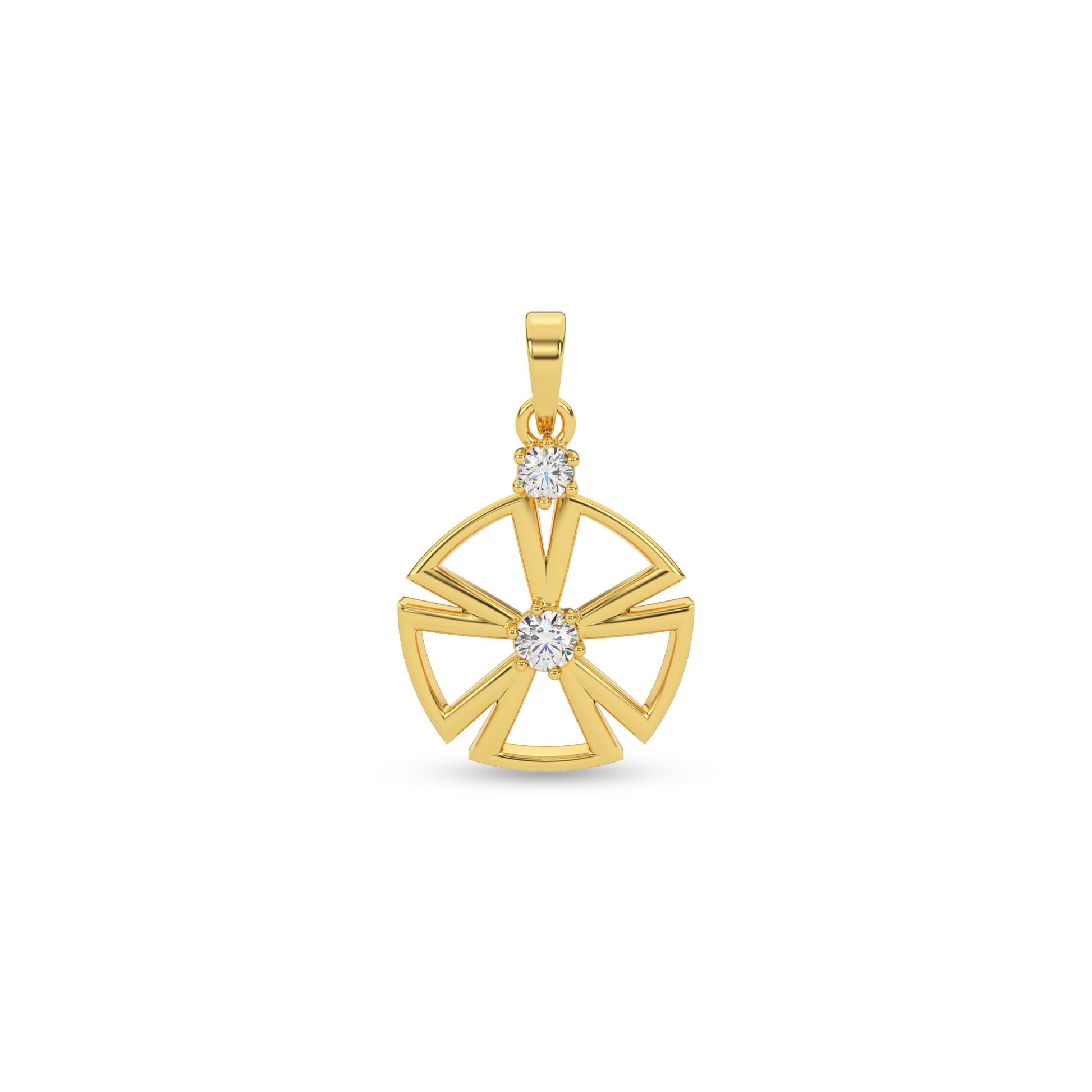 14 Kt Yellow Gold Diamond Charms & Pendants