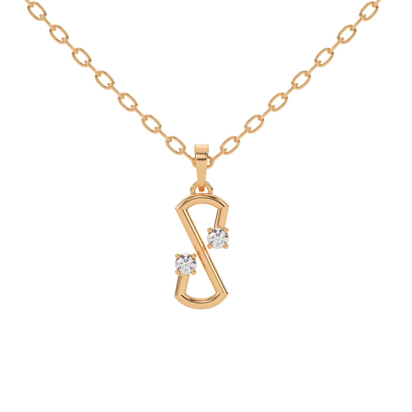 Golden Dream Natural Diamond Pendant