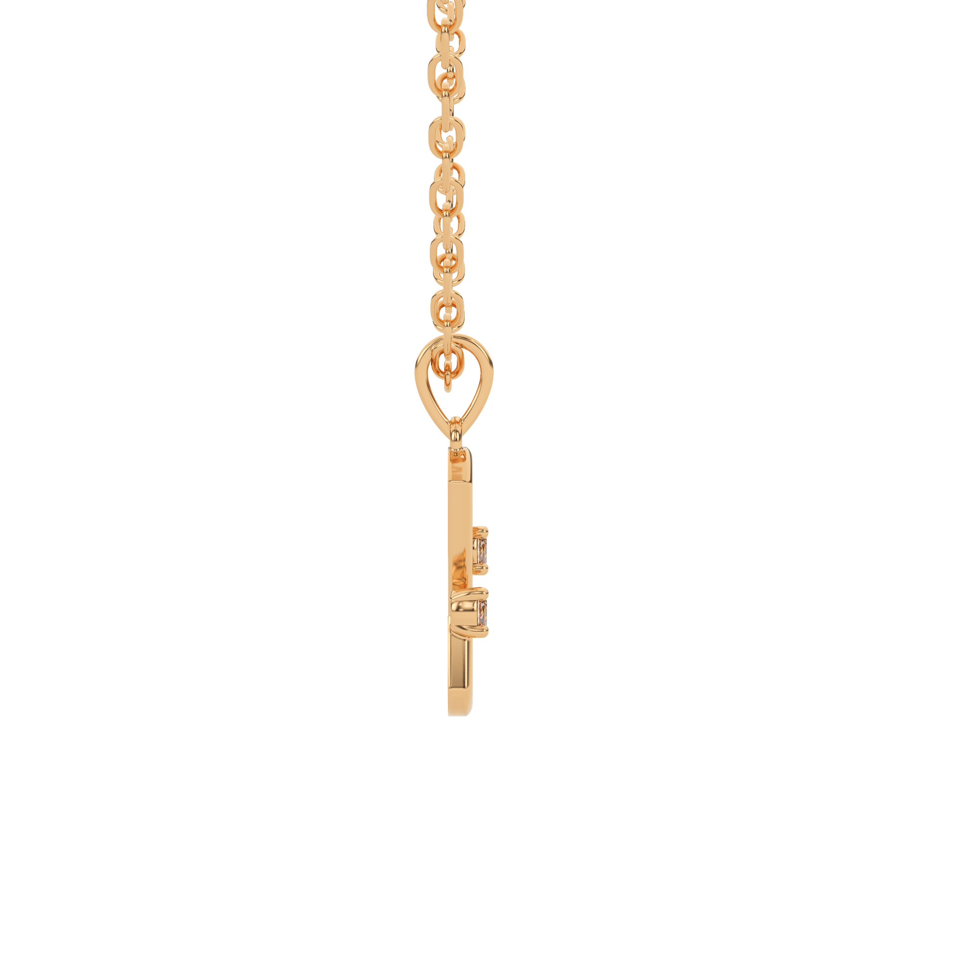 14 Kt Yellow Gold Diamond Charms & Pendants