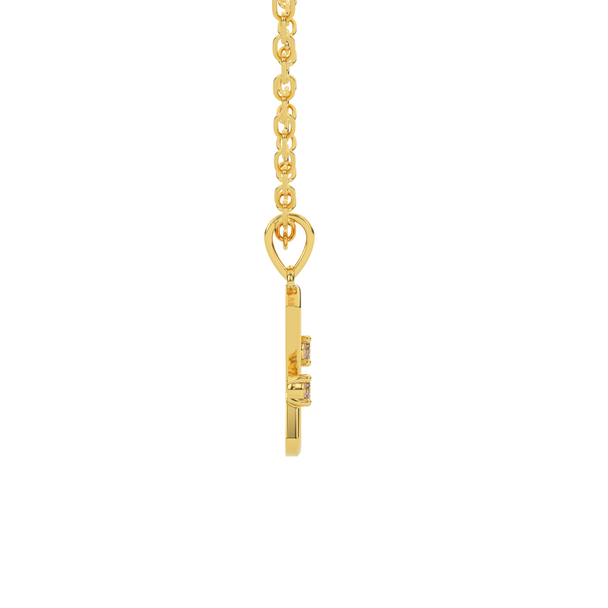 14 Kt Yellow Gold Diamond Charms & Pendants