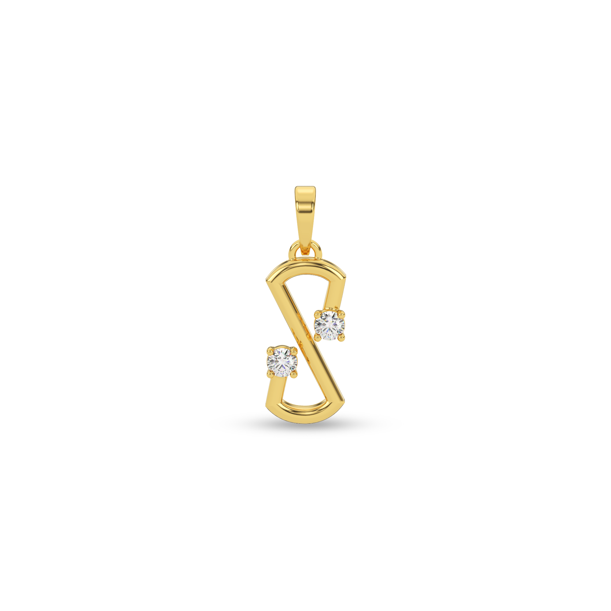 Golden Dream Natural Diamond Pendant