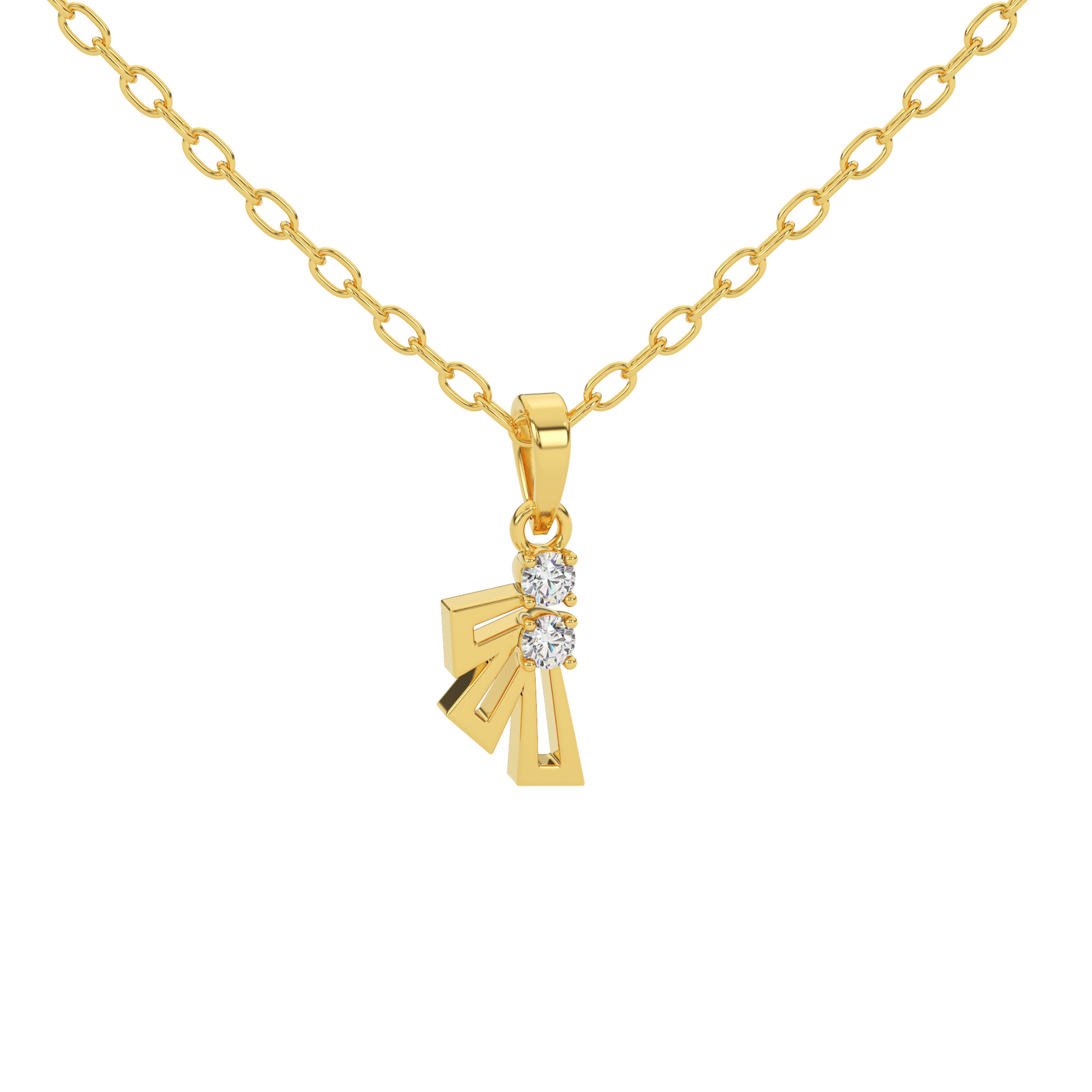 14 Kt Yellow Gold Diamond Charms & Pendants