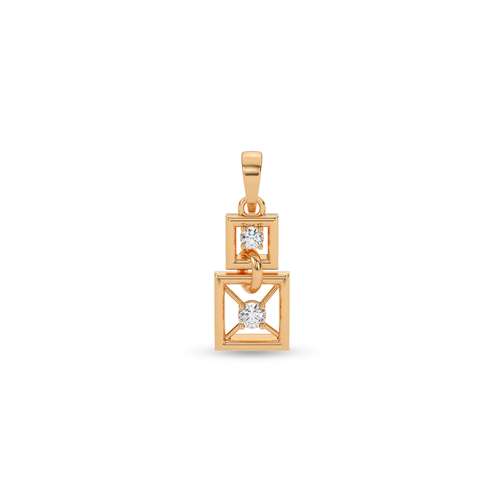 14 Kt Yellow Gold Diamond Charms & Pendants
