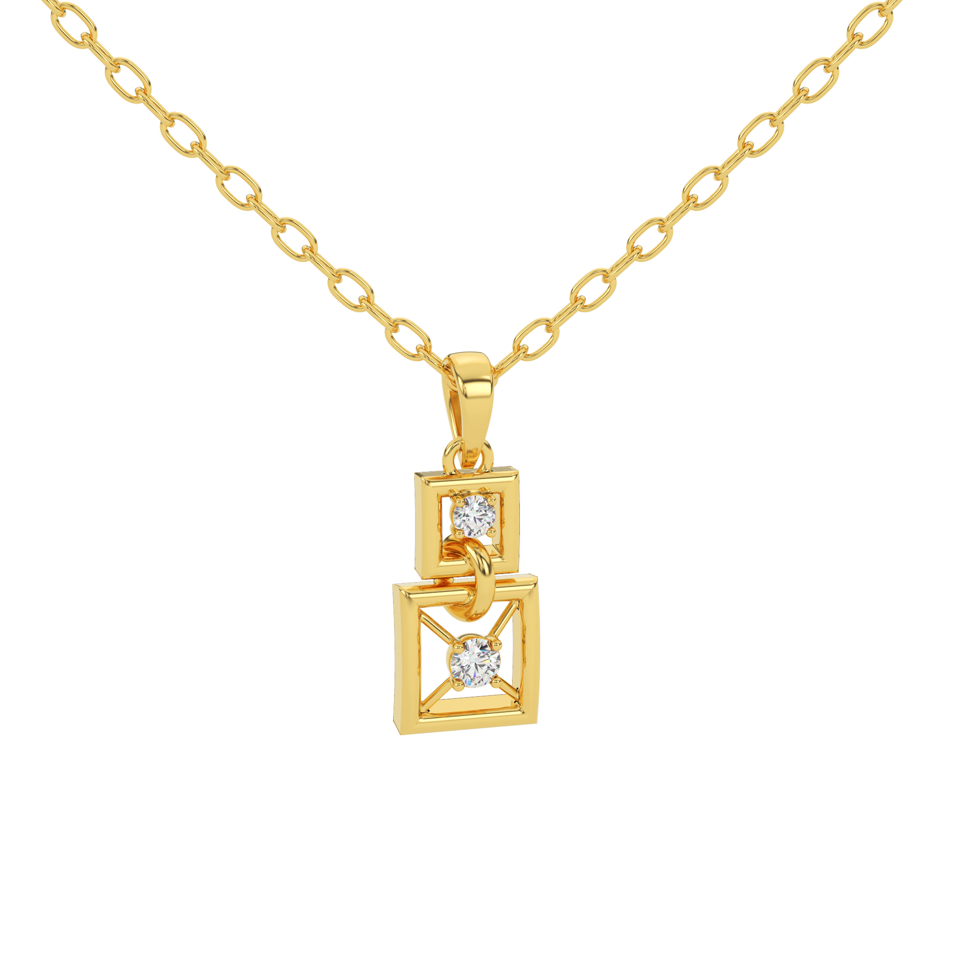 14 Kt Yellow Gold Diamond Charms & Pendants