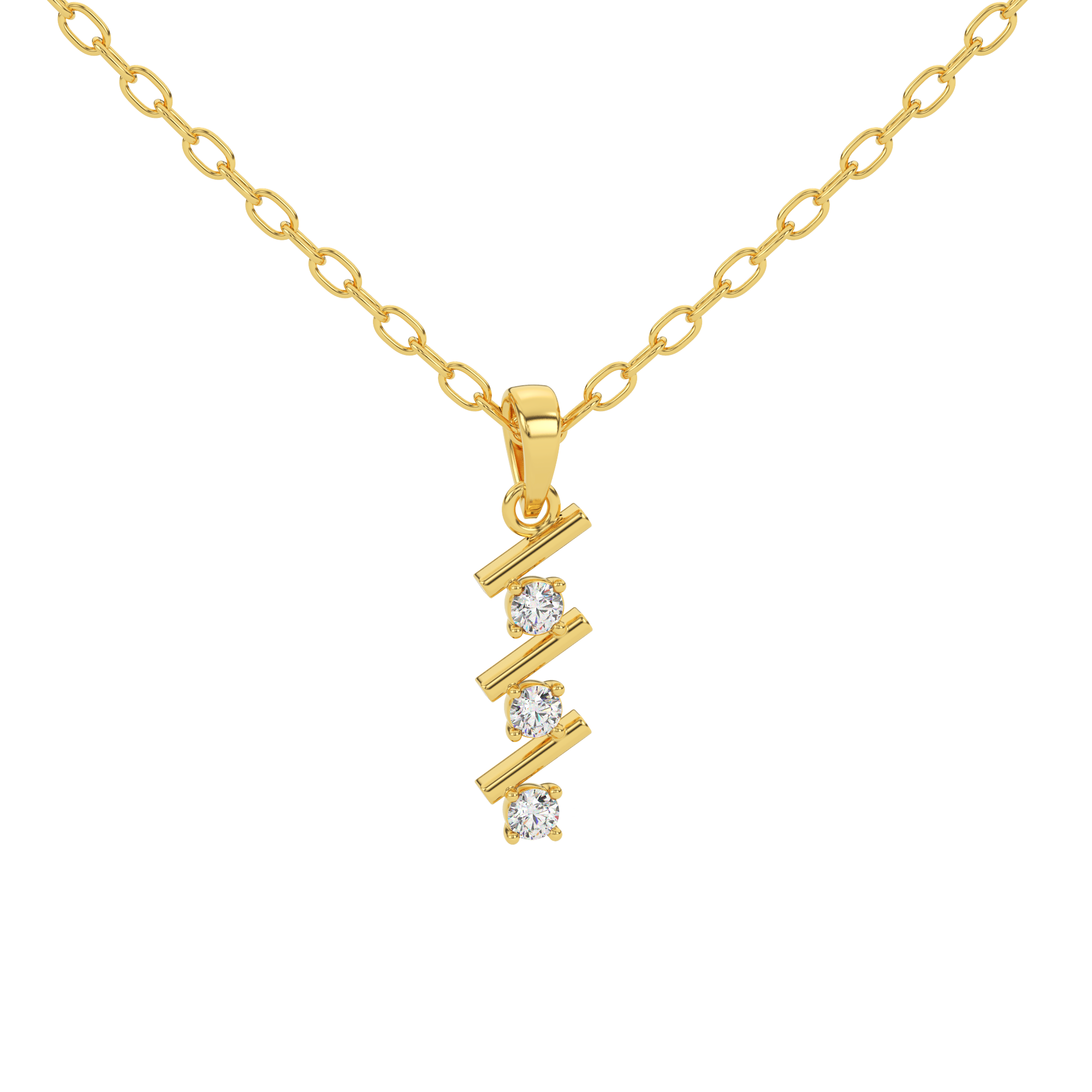 Diamond Shimmer Natural Diamond Pendant