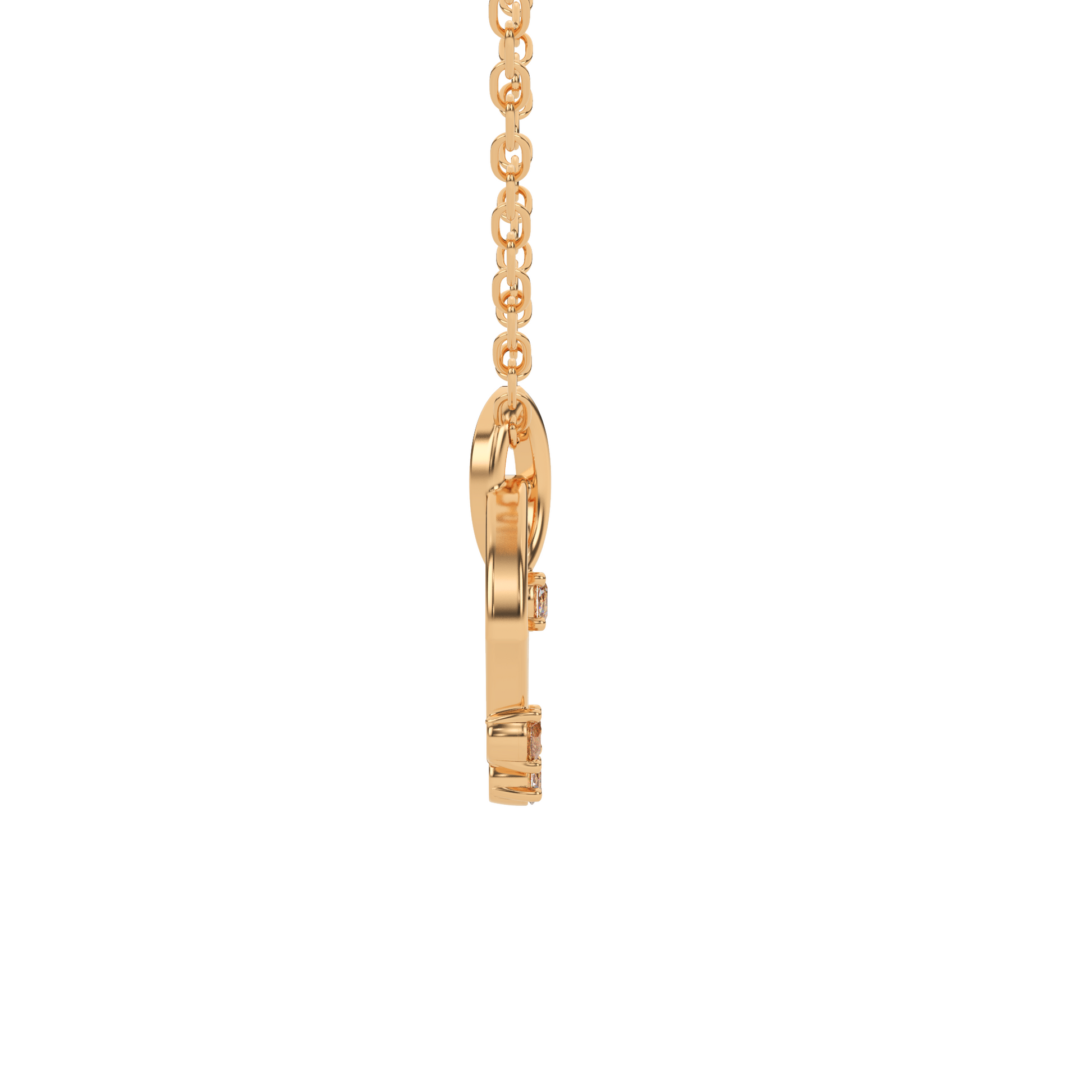14 Kt Yellow Gold Diamond Charms & Pendants