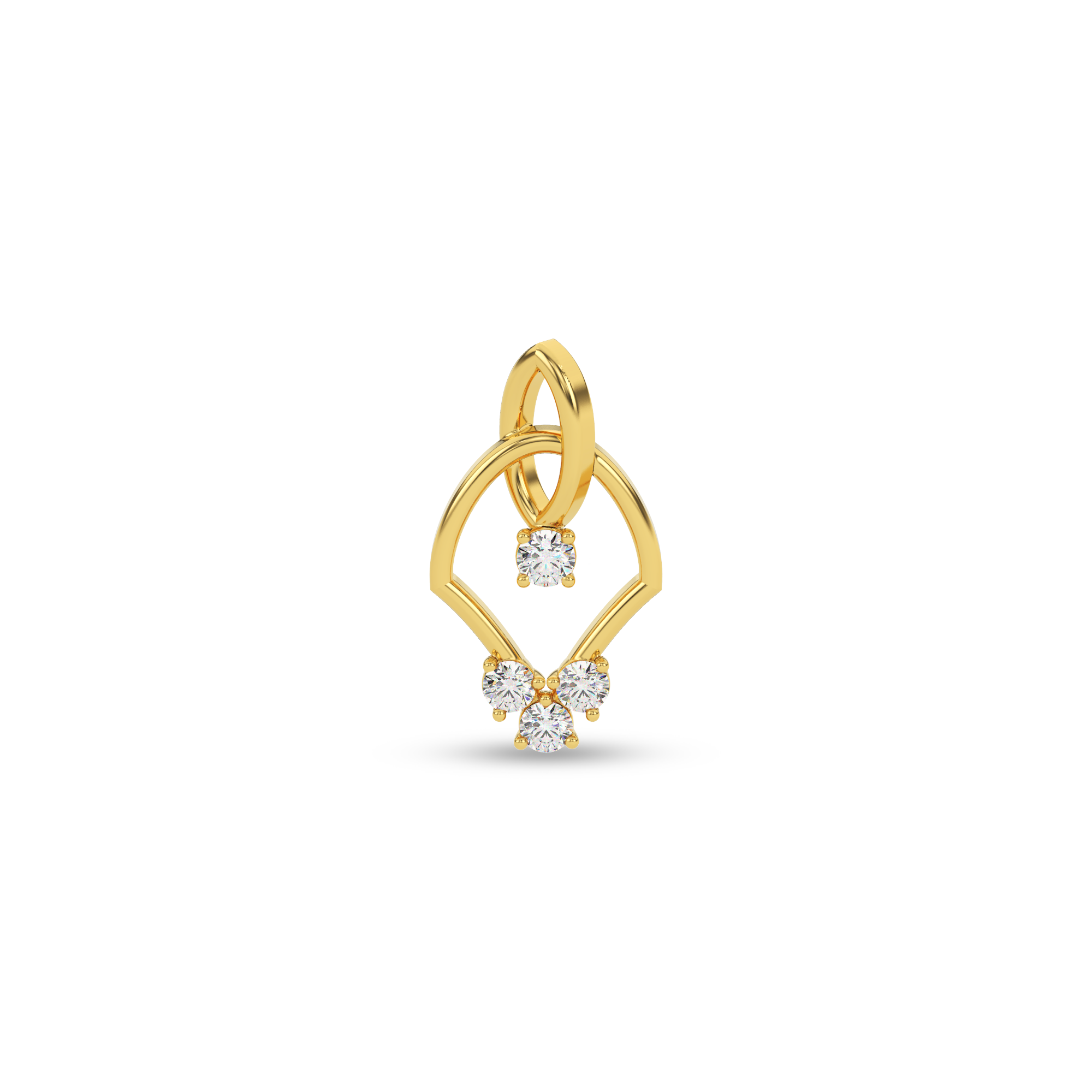 Radiant Allure Natural Diamond Pendant
