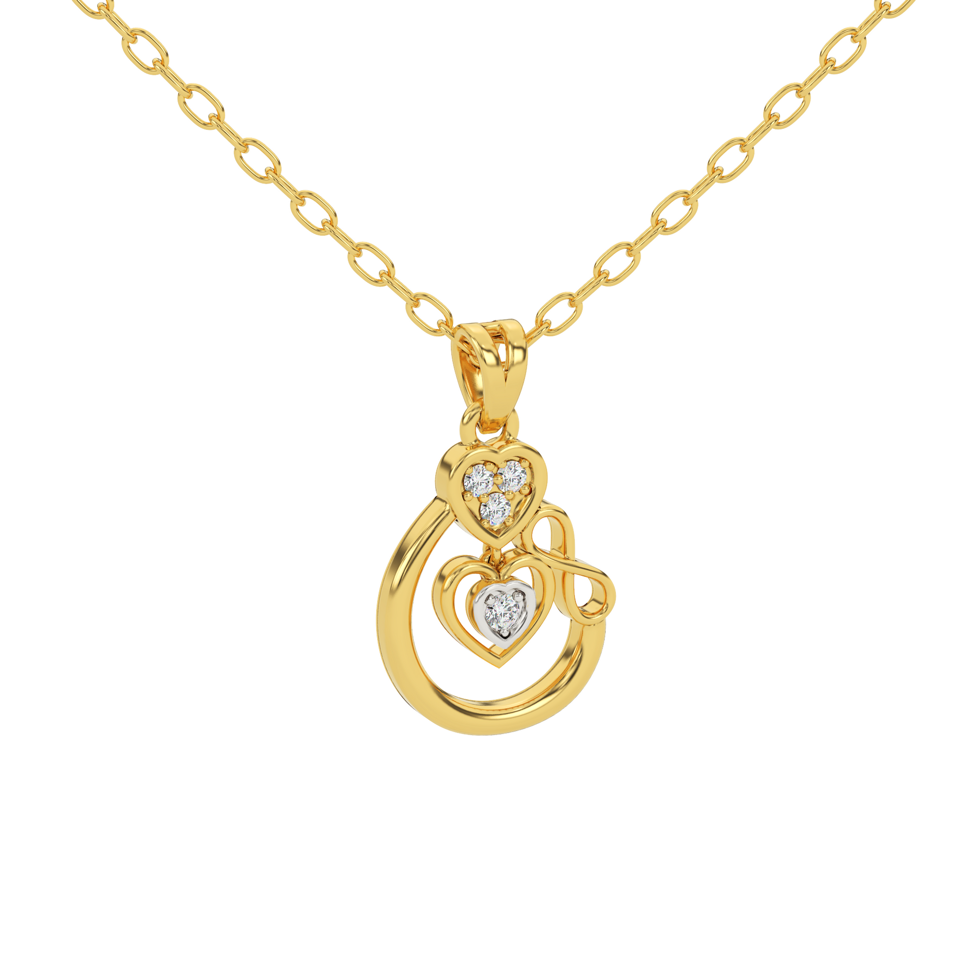 14 Kt Yellow Gold Diamond Charms & Pendants