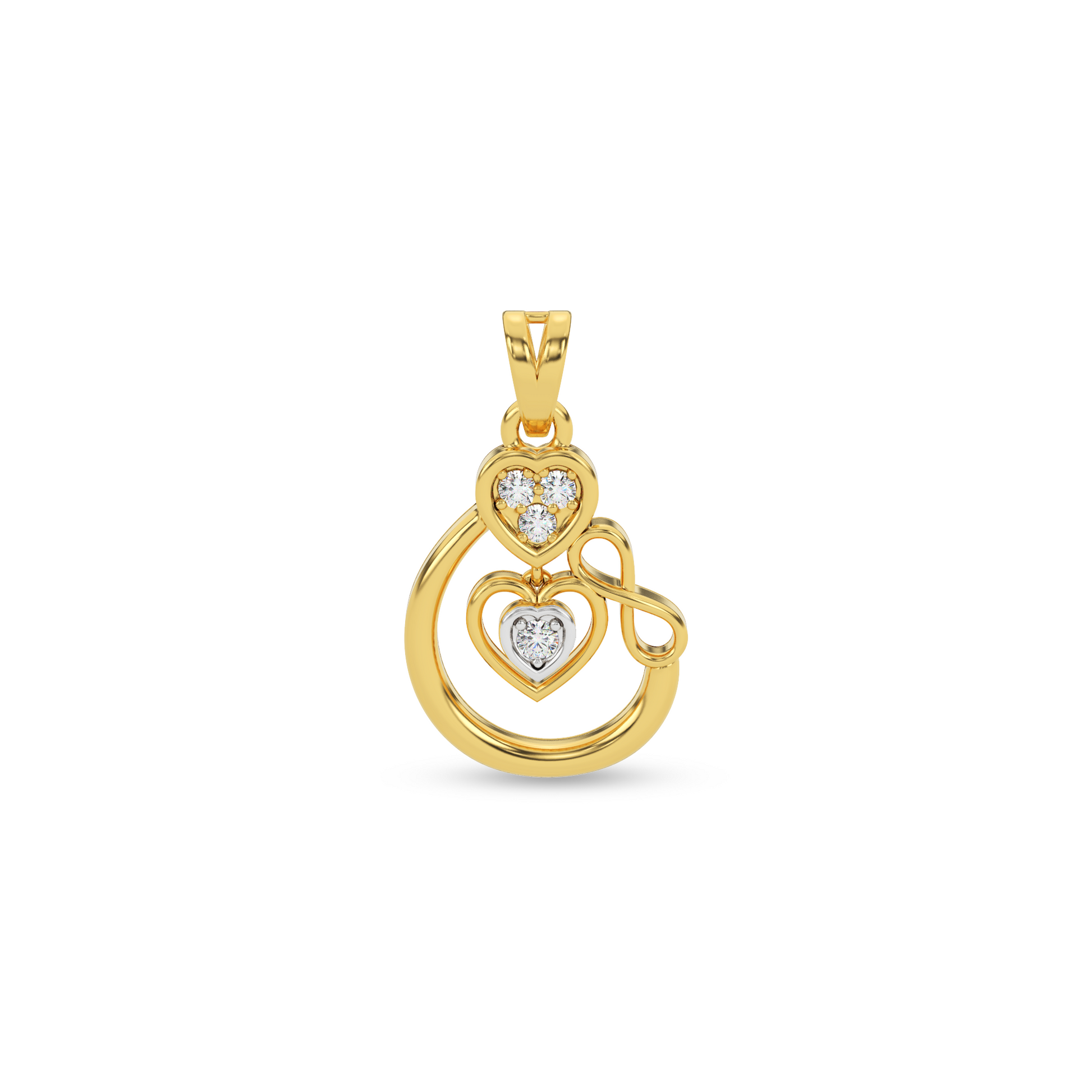 14 Kt Yellow Gold Diamond Charms & Pendants
