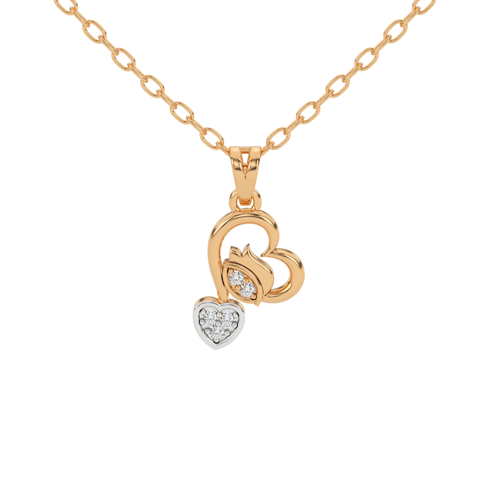 14 Kt Yellow Gold Diamond Charms & Pendants