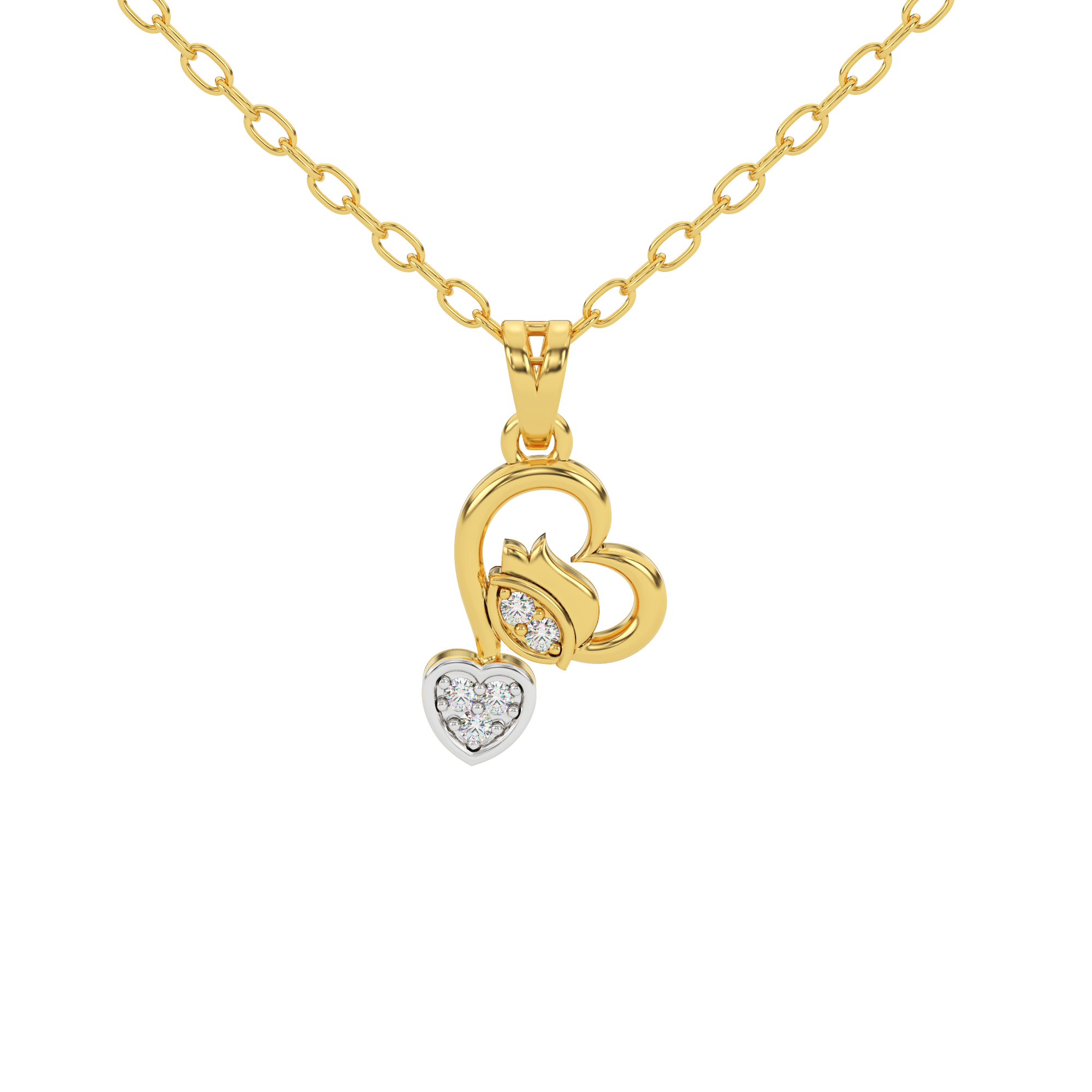 Glittering Treasure Natural Diamond Pendant