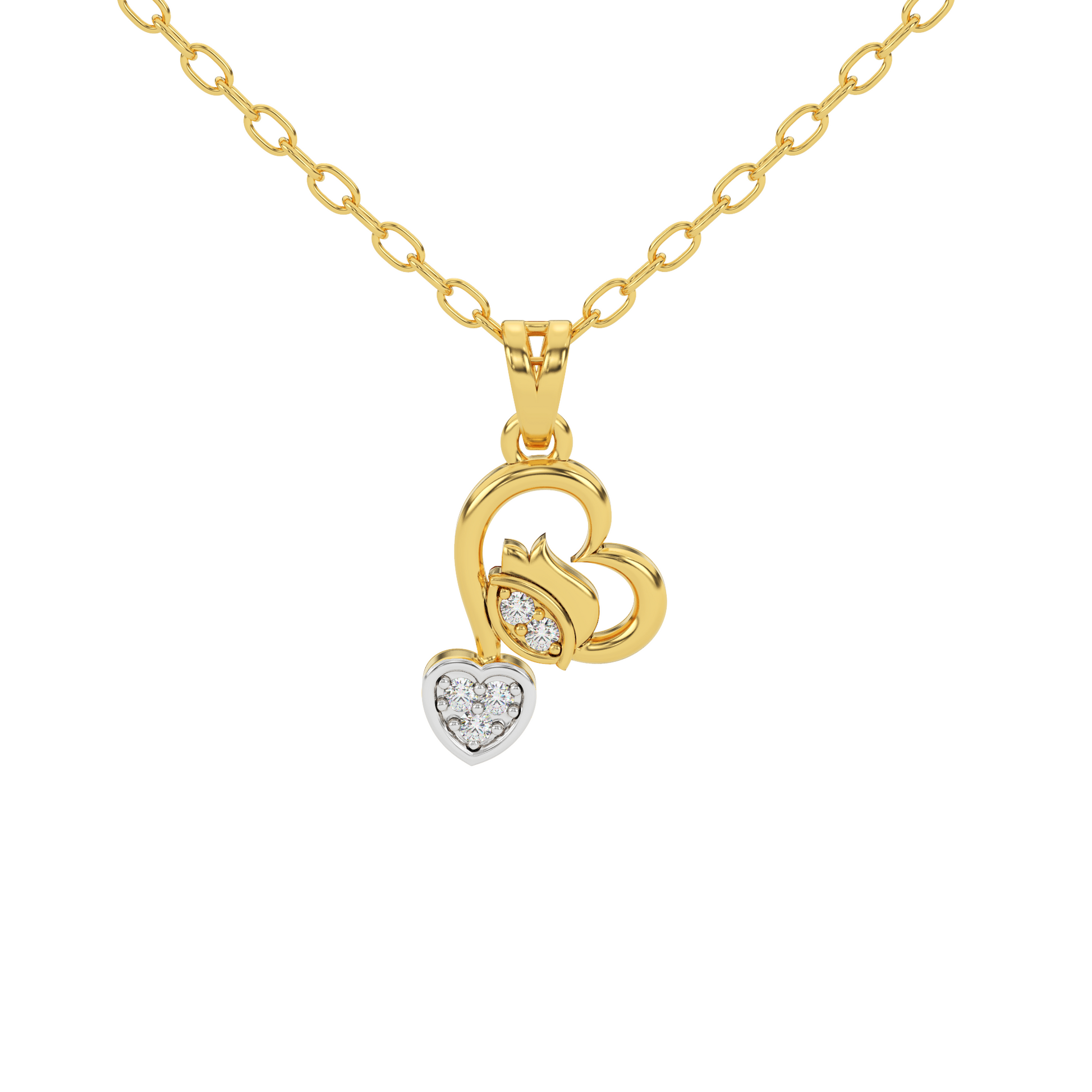 14 Kt Yellow Gold Diamond Charms & Pendants