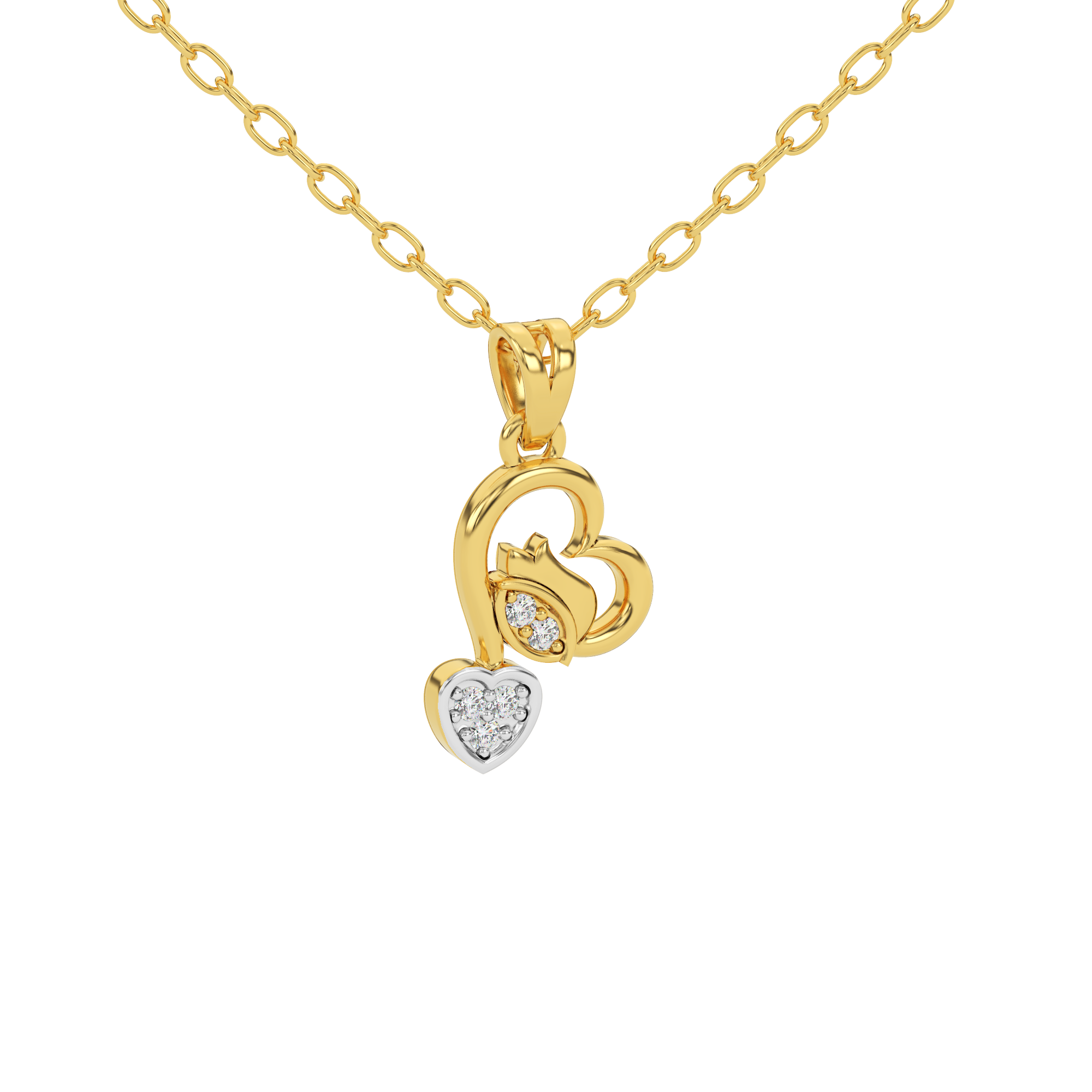 Glittering Treasure Natural Diamond Pendant