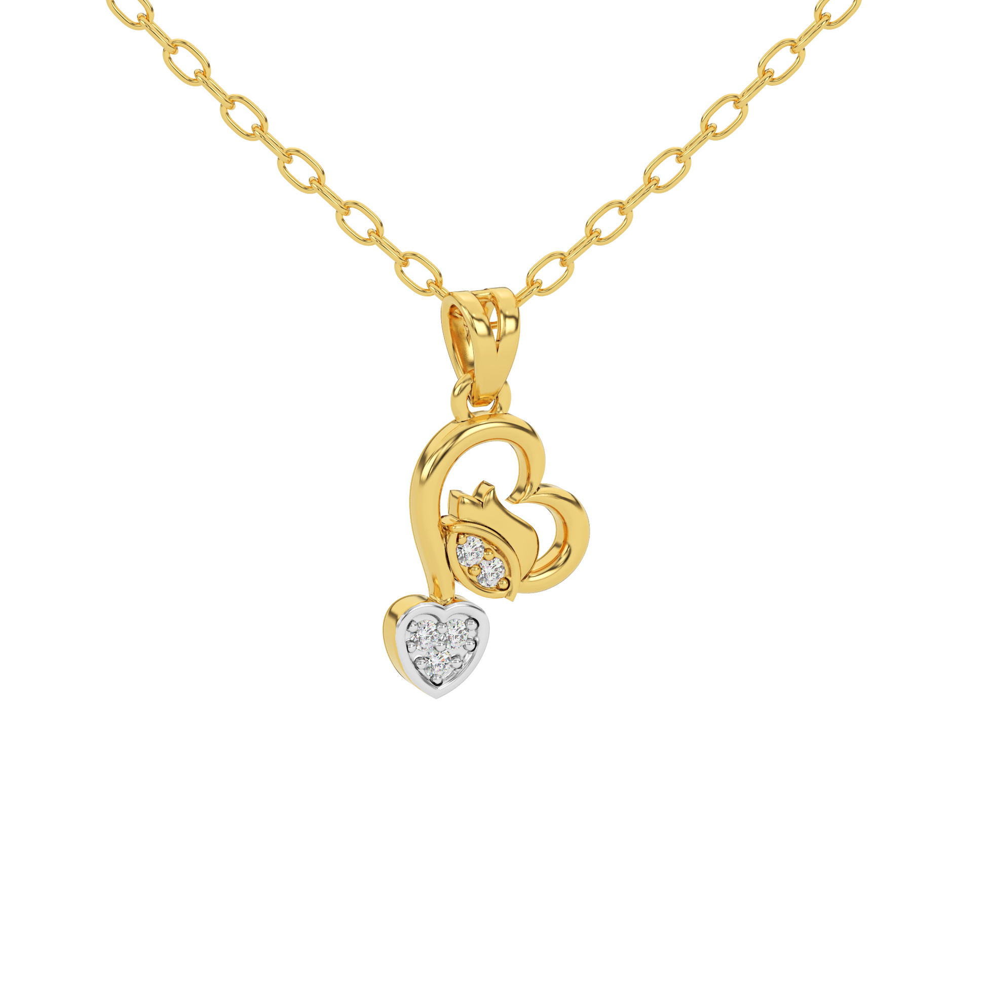 14 Kt Yellow Gold Diamond Charms & Pendants