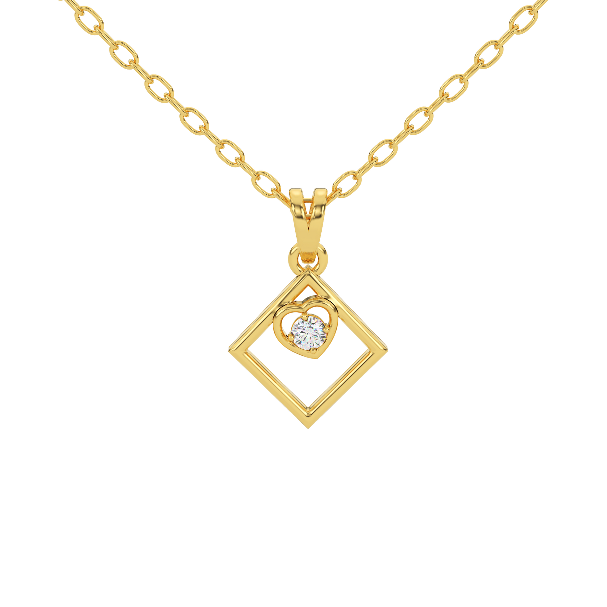 14 Kt Yellow Gold Diamond Charms & Pendants