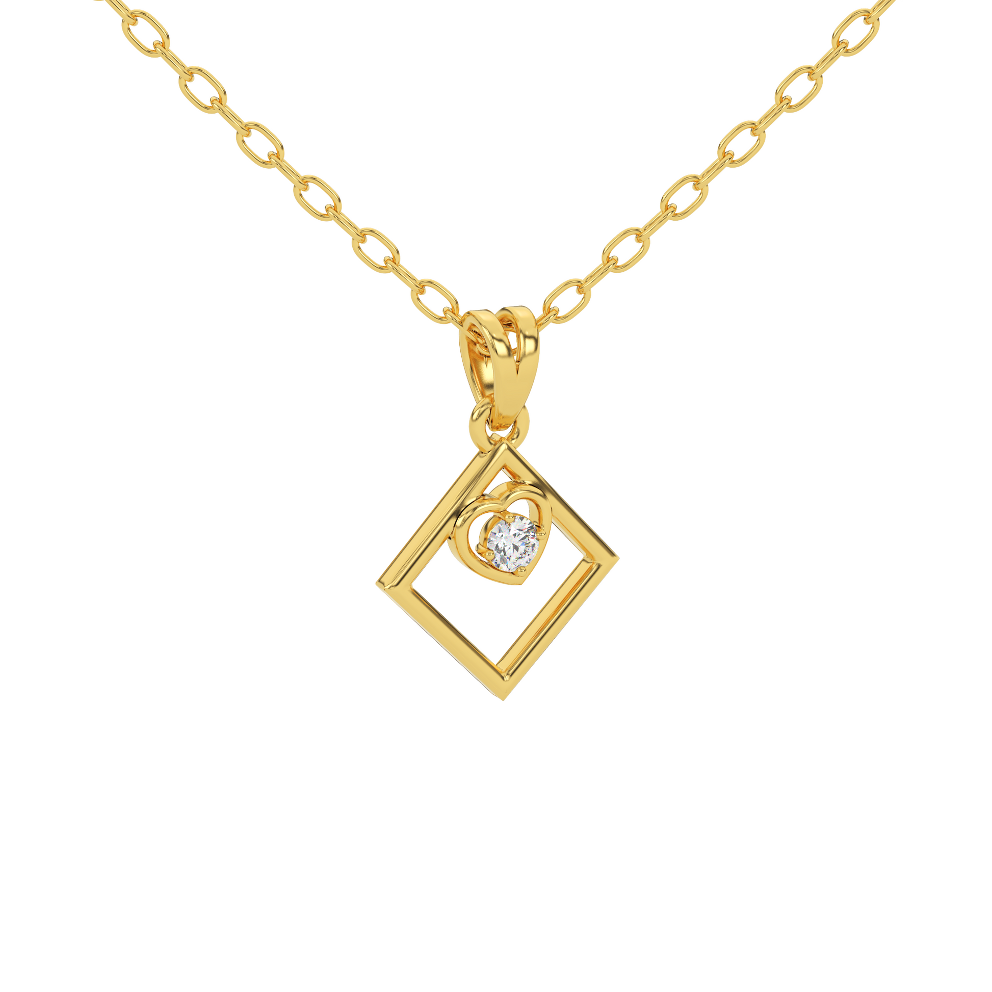 14 Kt Yellow Gold Diamond Charms & Pendants