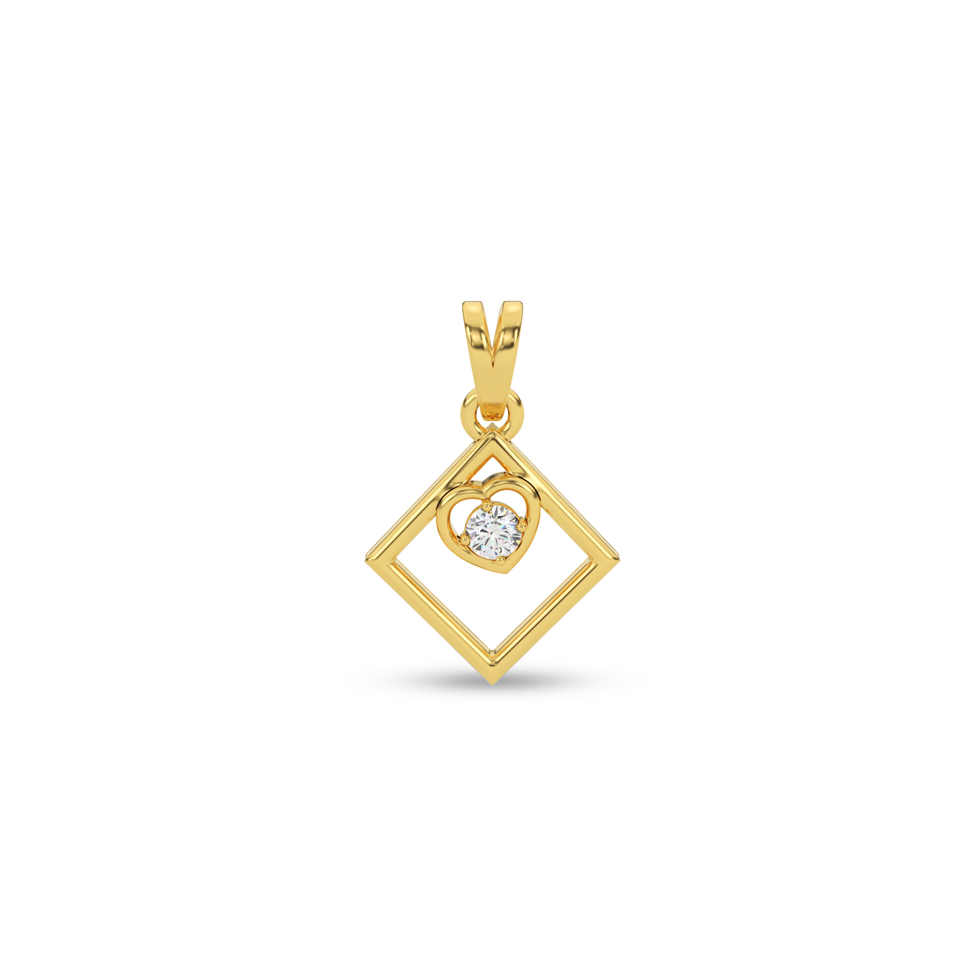14 Kt Yellow Gold Diamond Charms & Pendants