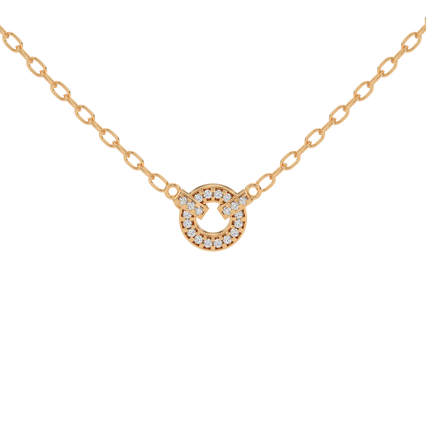 Golden Splendor Natural Diamond Pendant