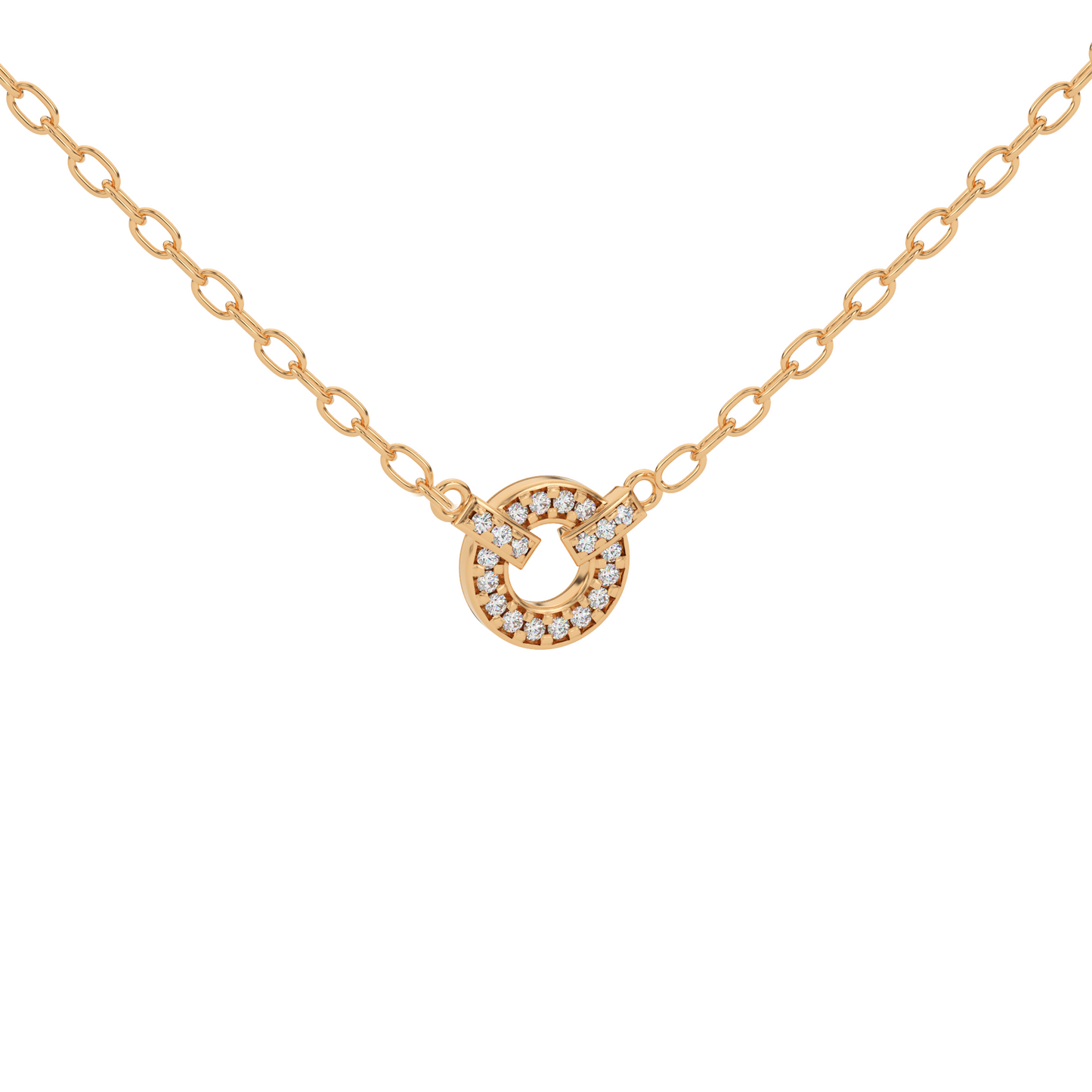 Golden Splendor Natural Diamond Pendant