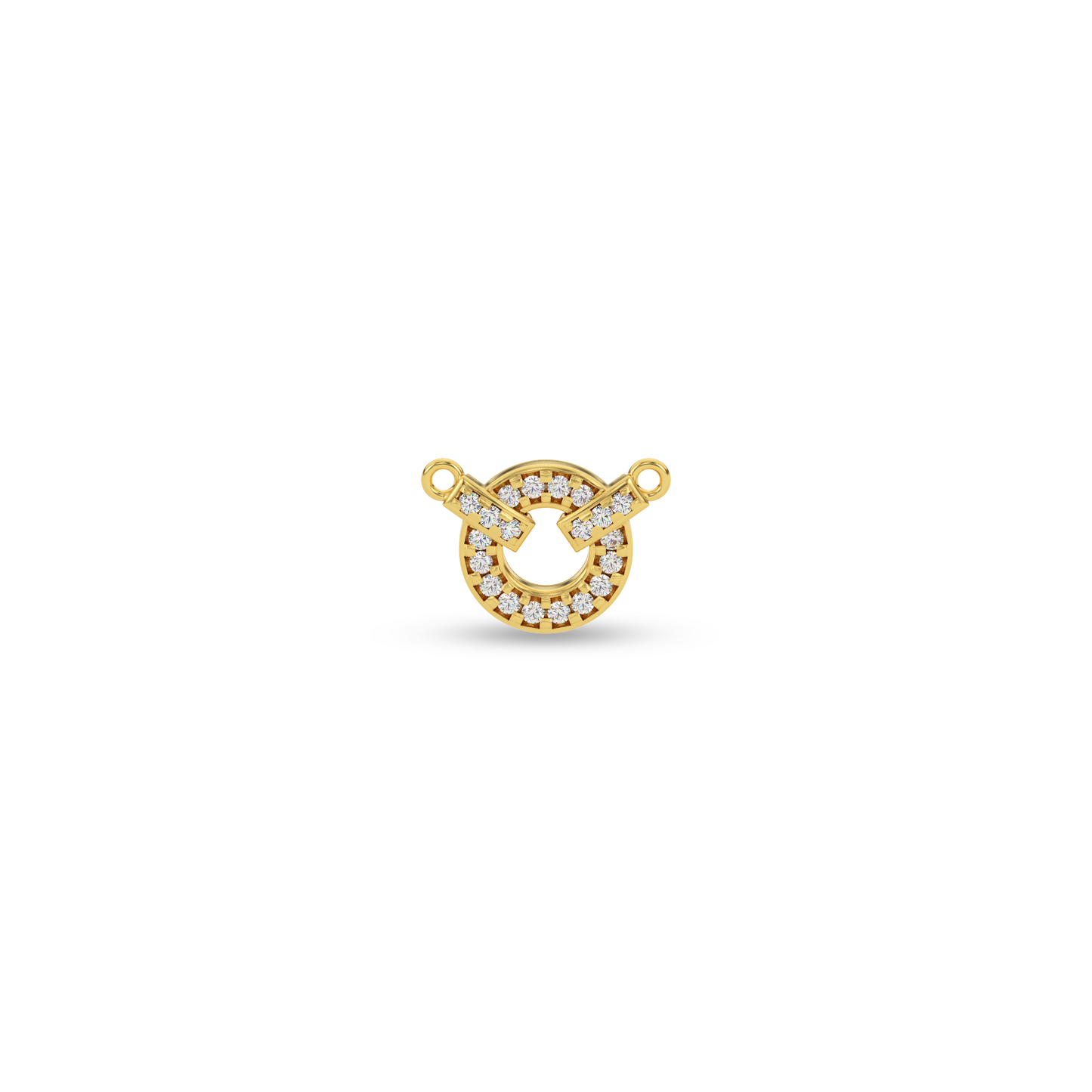 Golden Splendor Natural Diamond Pendant