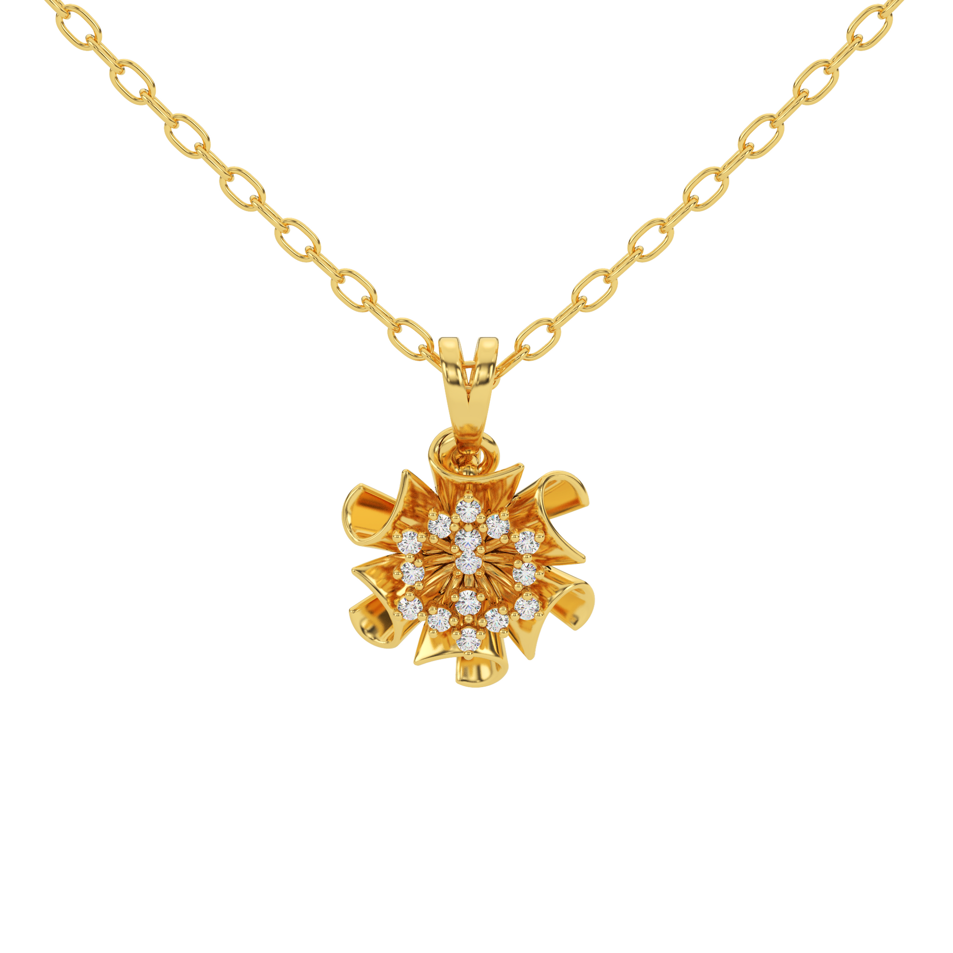 14 Kt Yellow Gold Diamond Charms & Pendants
