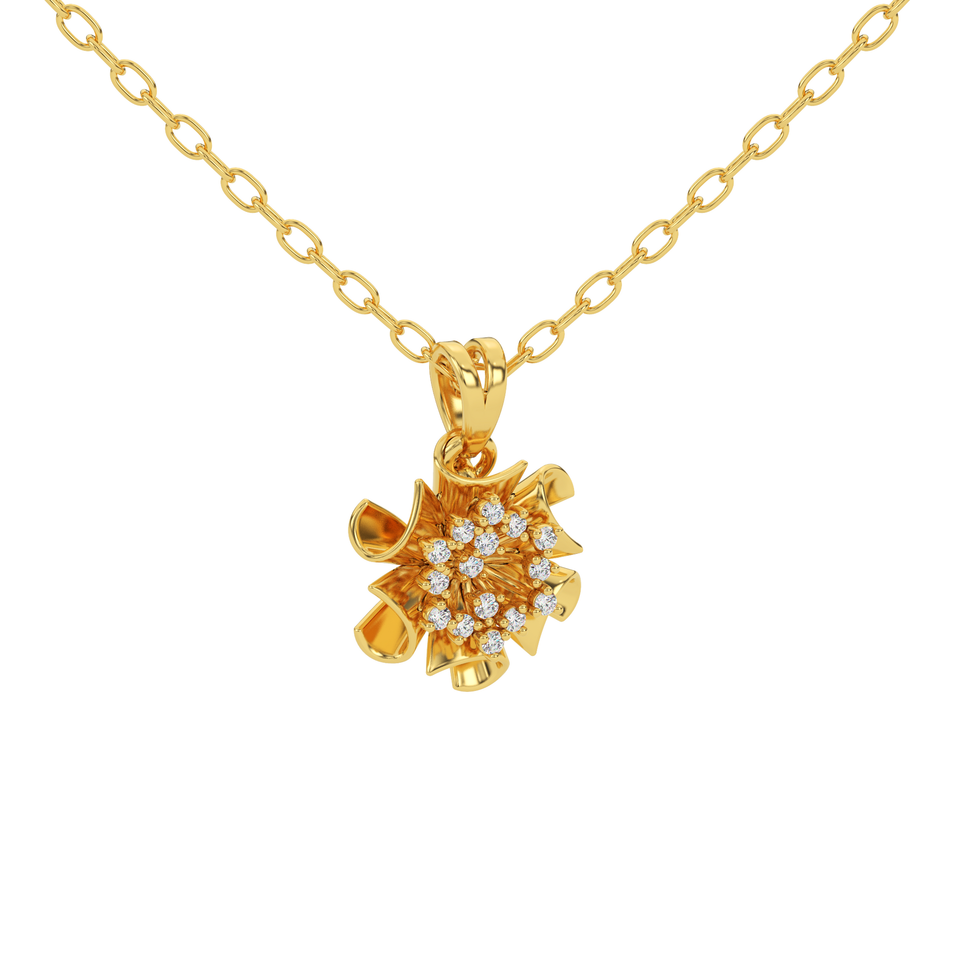 14 Kt Yellow Gold Diamond Charms & Pendants