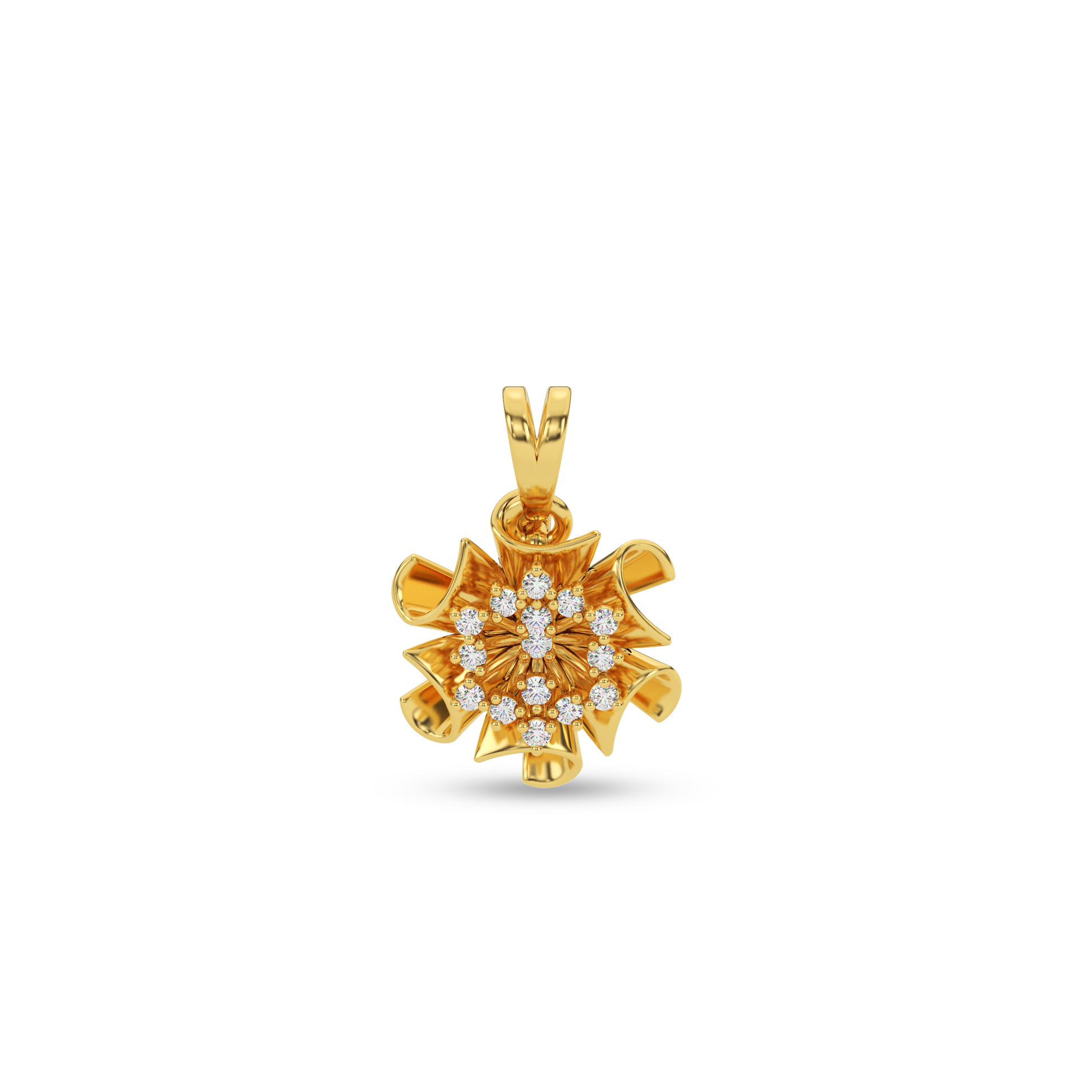 14 Kt Yellow Gold Diamond Charms & Pendants