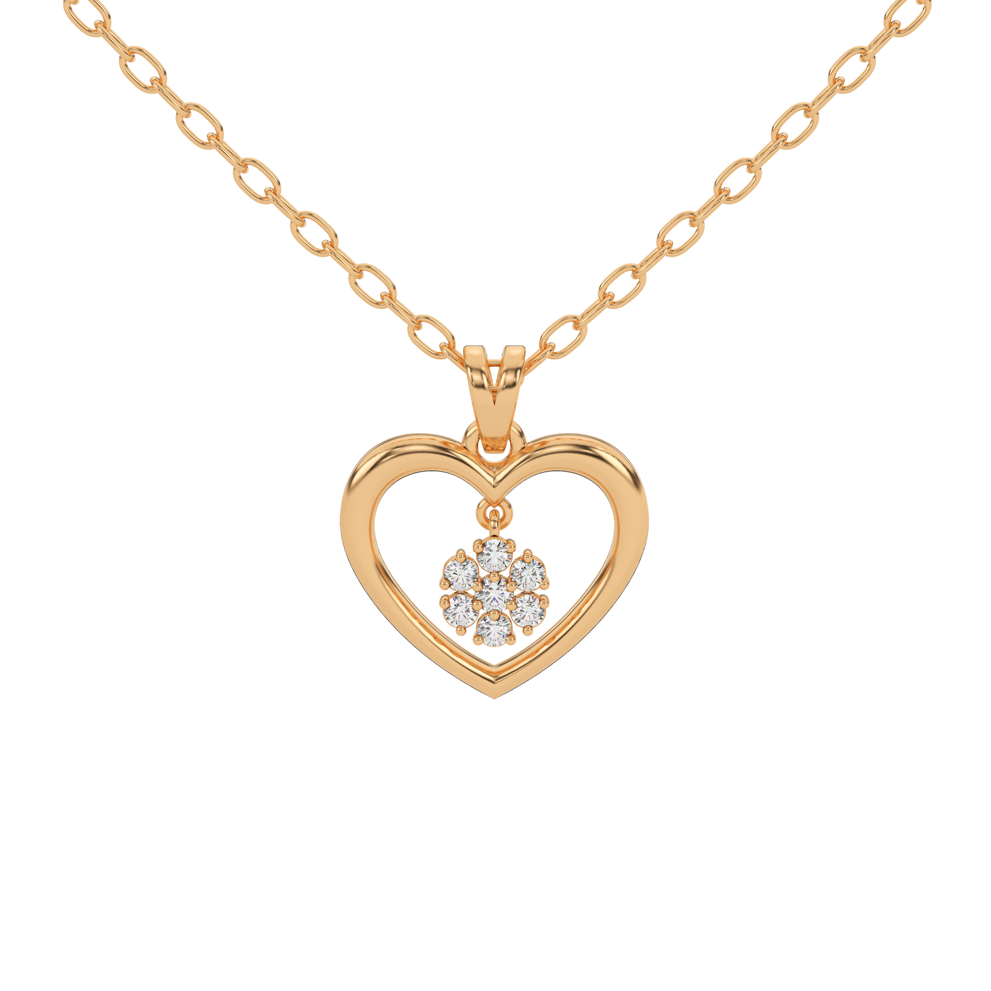 14 Kt Yellow Gold Diamond Charms & Pendants
