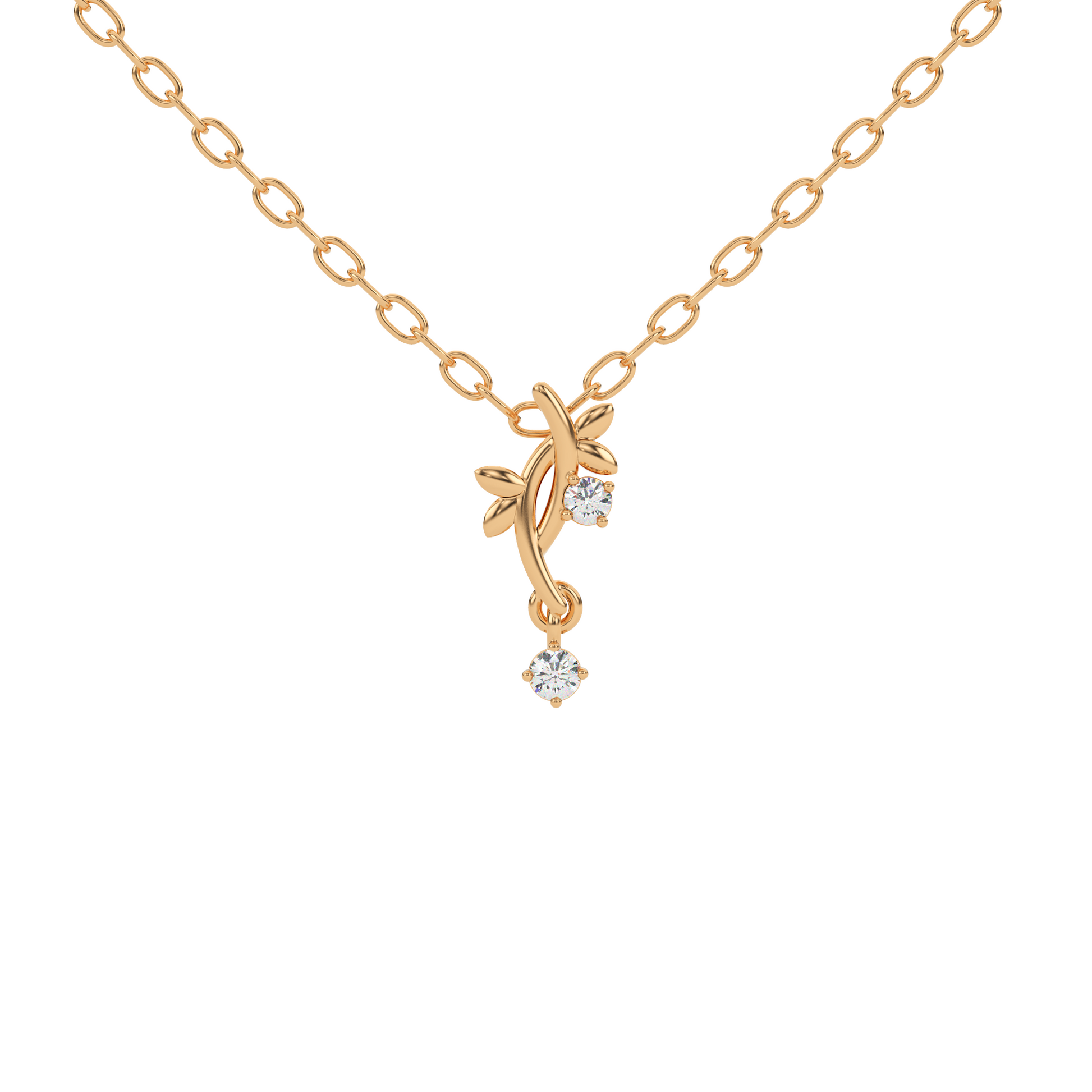 14 Kt Yellow Gold Diamond Charms & Pendants