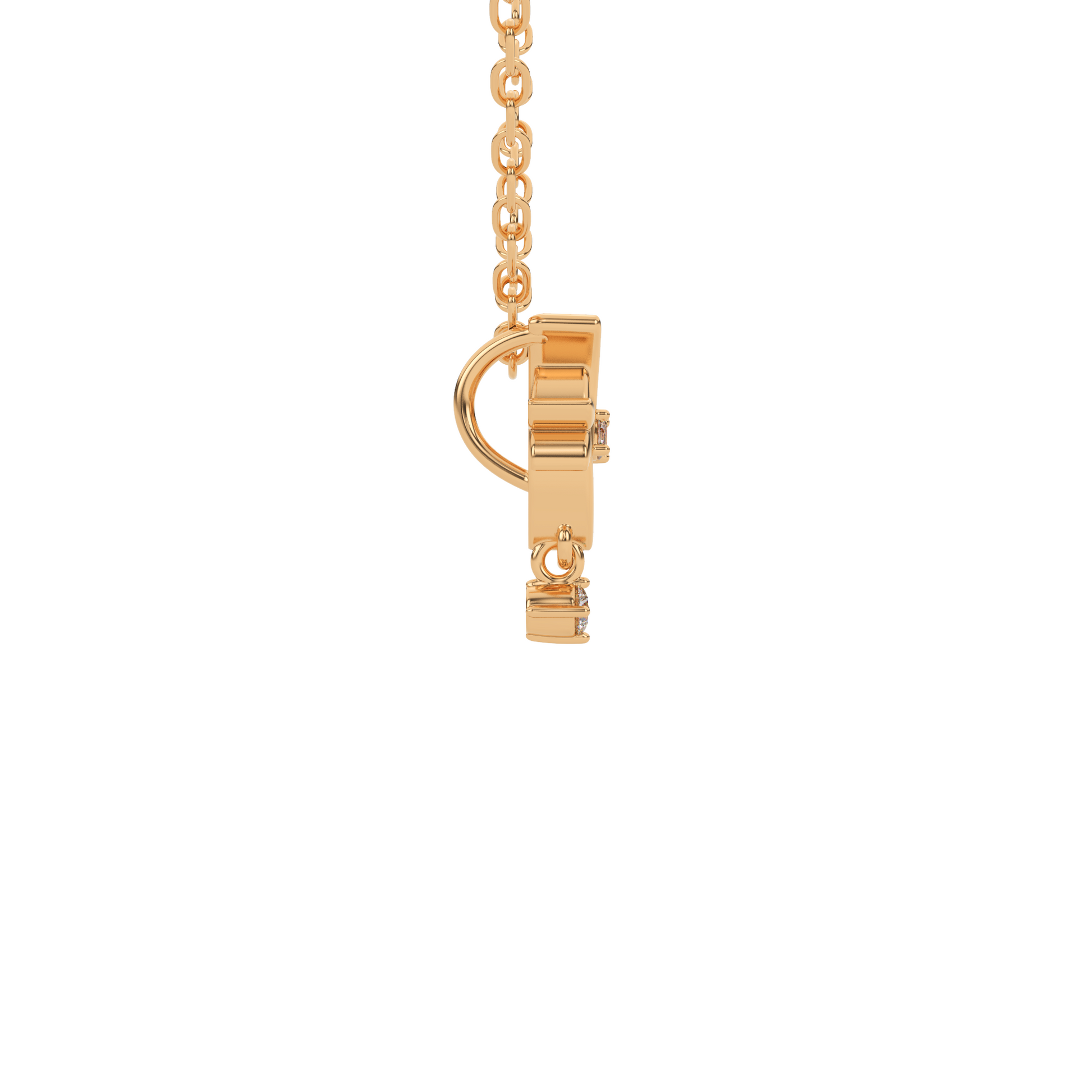14 Kt Yellow Gold Diamond Charms & Pendants
