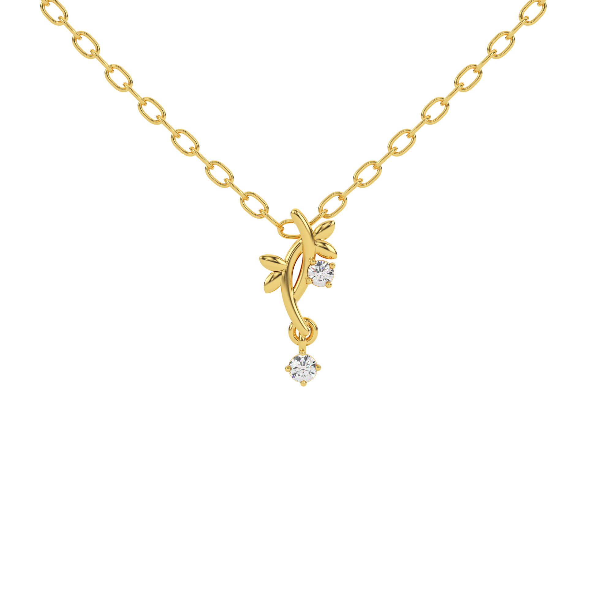 14 Kt Yellow Gold Diamond Charms & Pendants