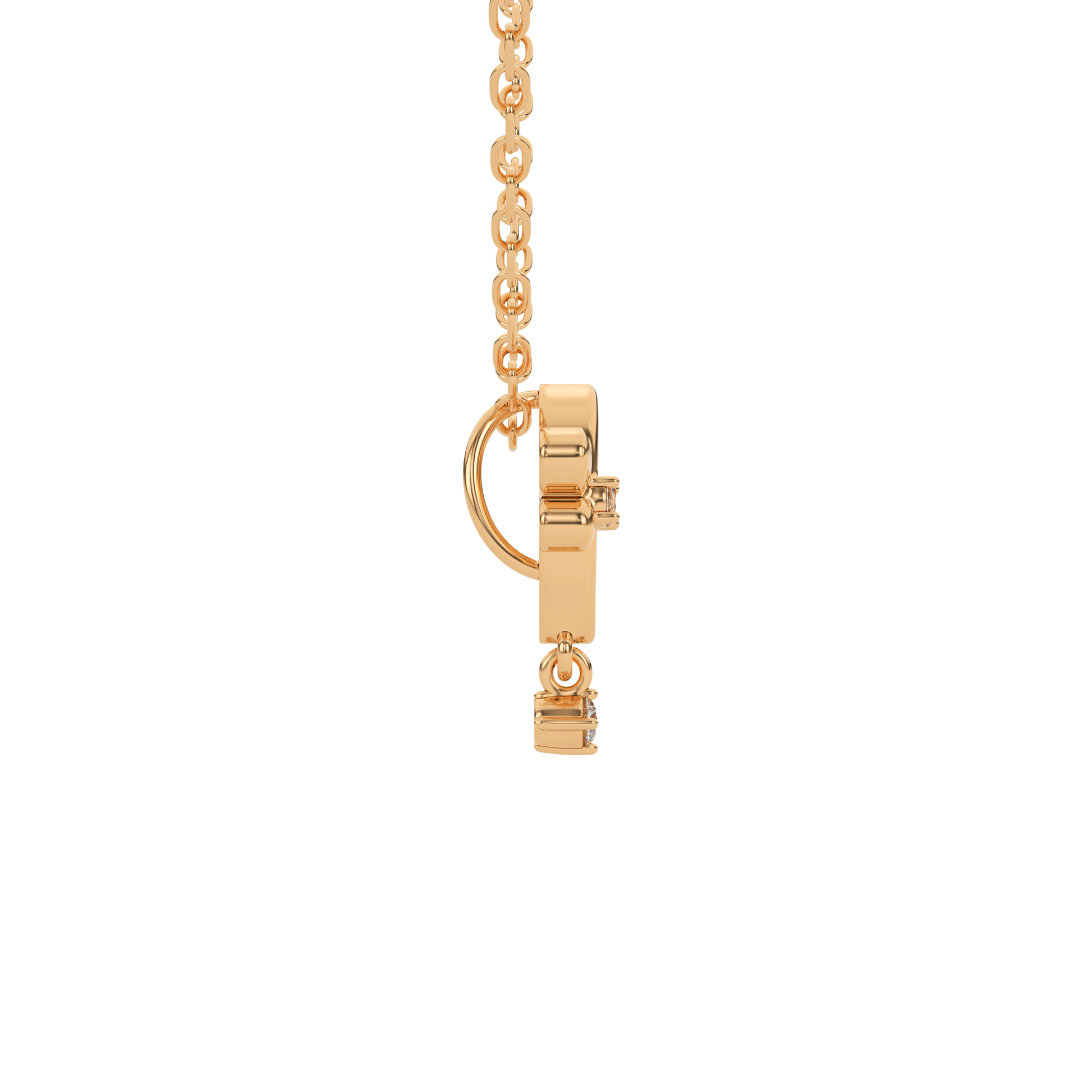 14 Kt Yellow Gold Diamond Charms & Pendants