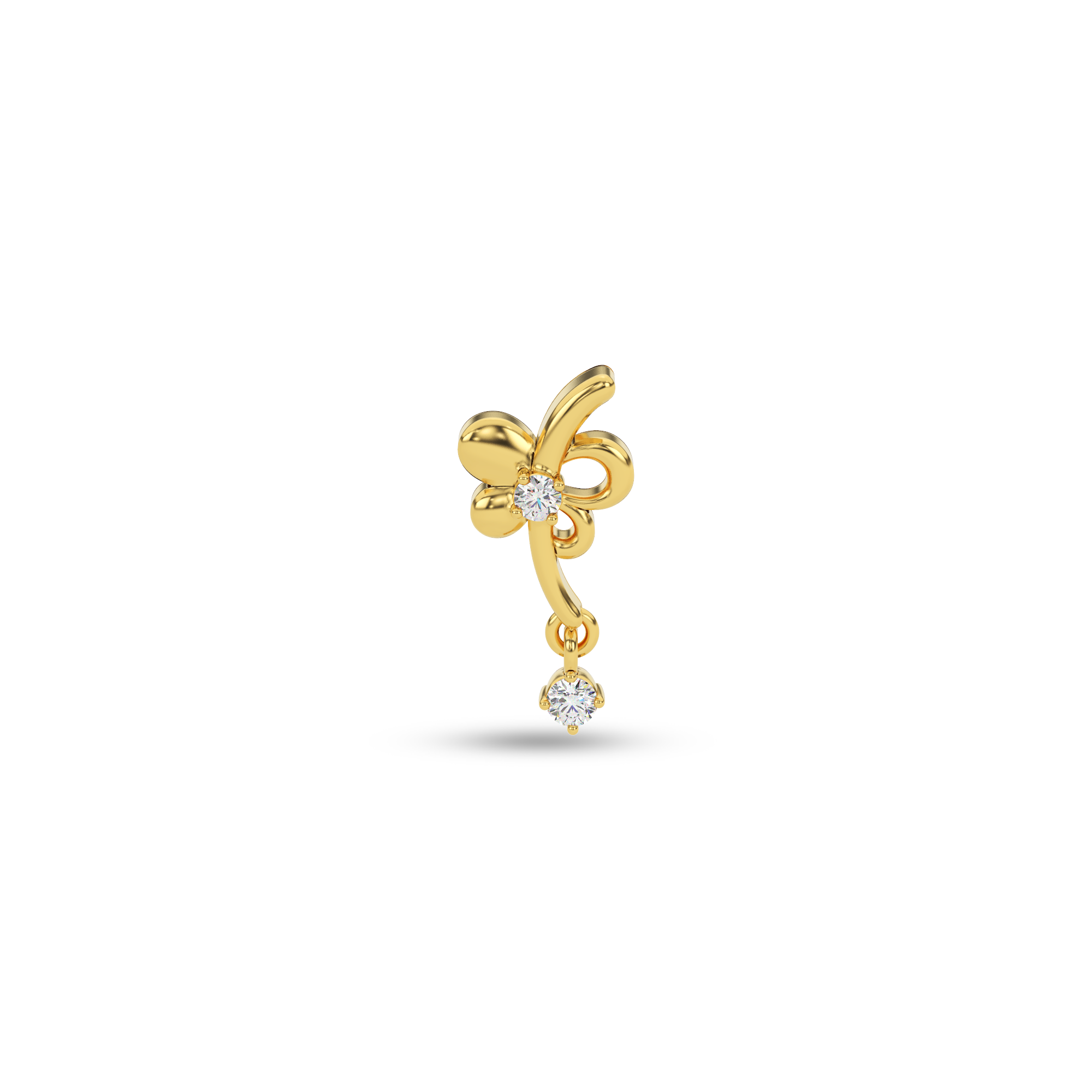 Radiant Love Knot Natural Diamond Pendant
