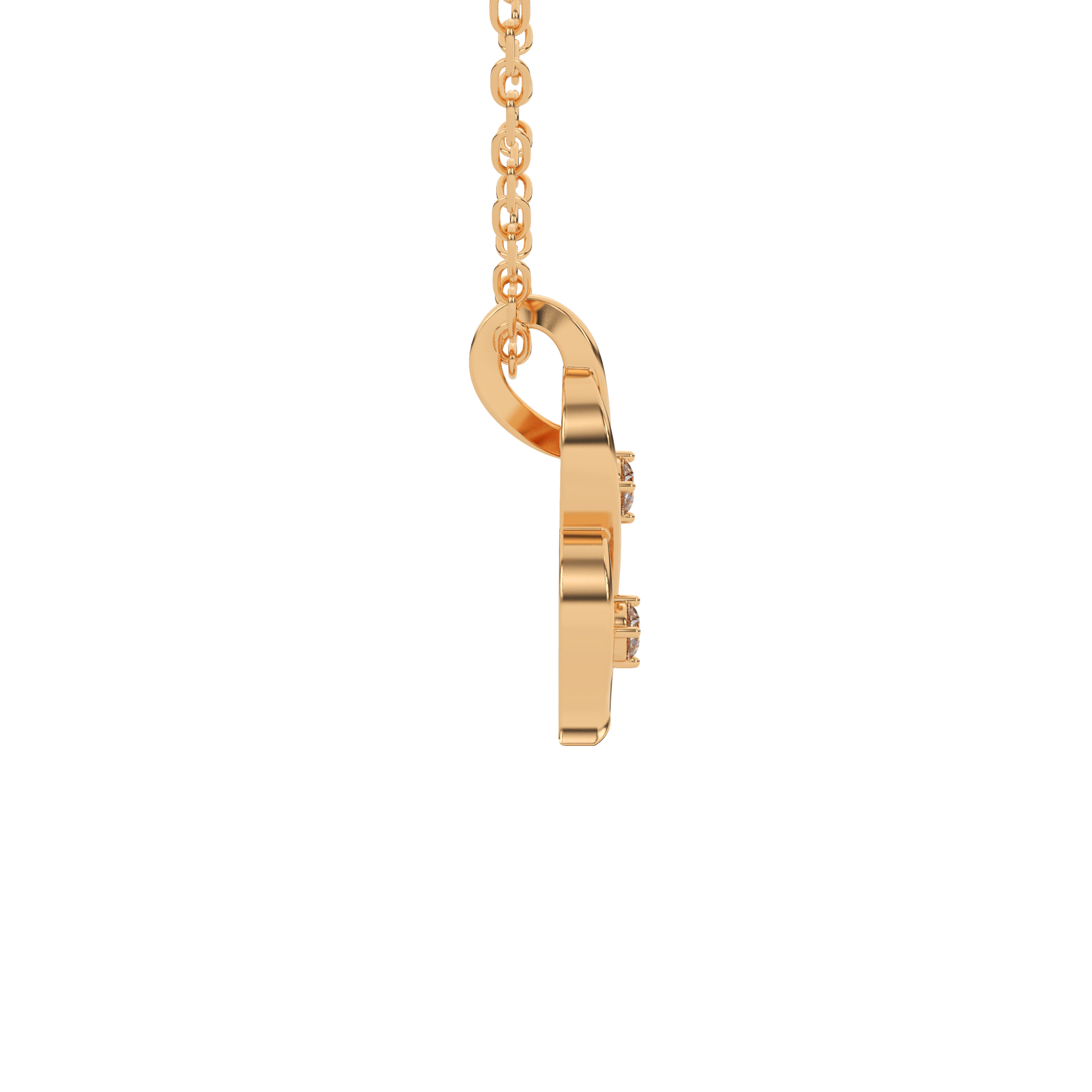 14 Kt Yellow Gold Diamond Charms & Pendants