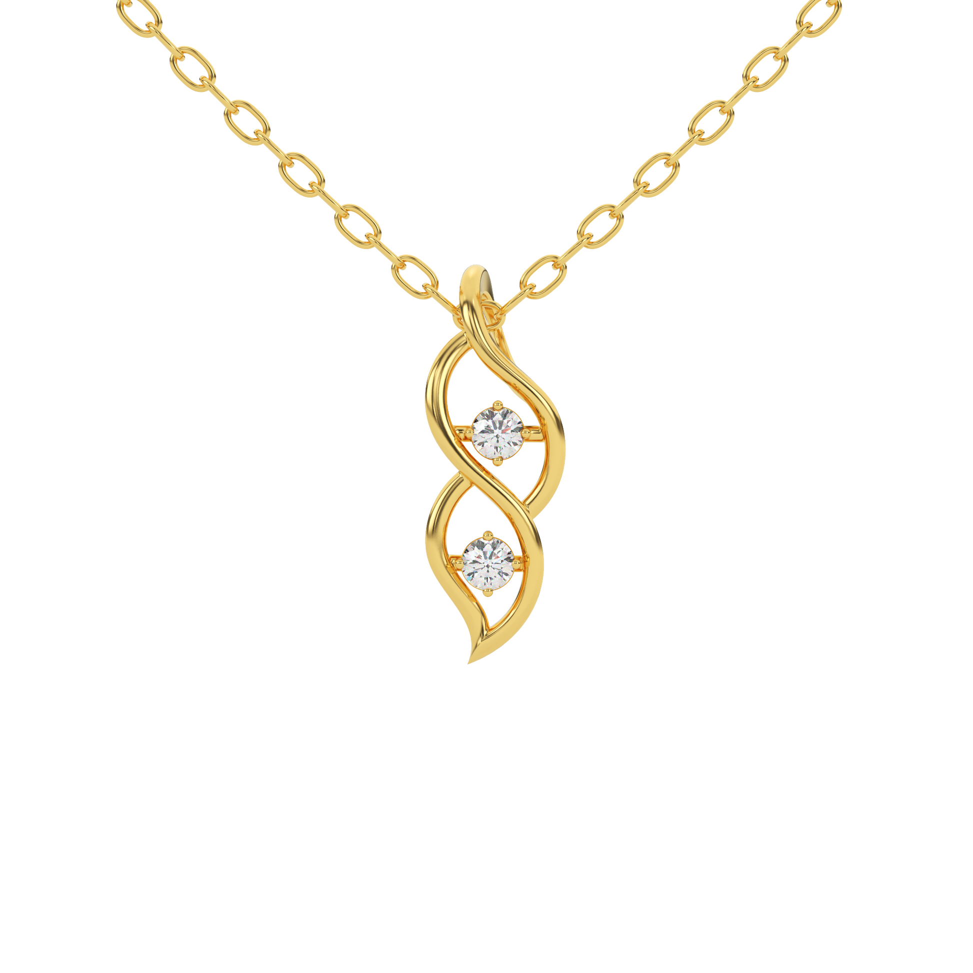 14 Kt Yellow Gold Diamond Charms & Pendants