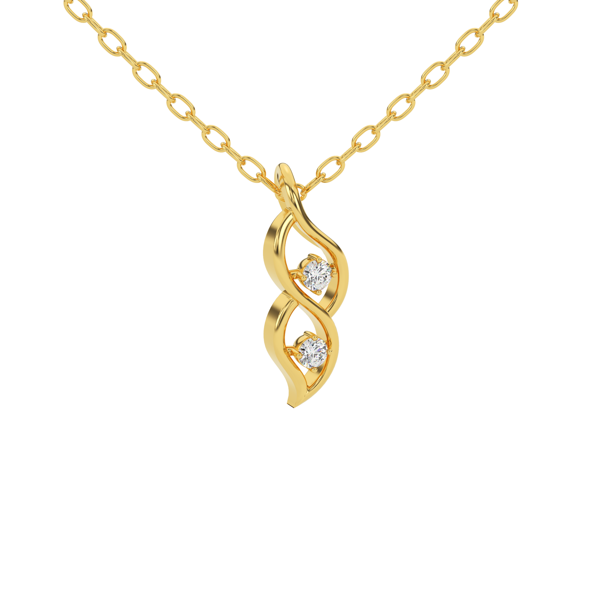14 Kt Yellow Gold Diamond Charms & Pendants
